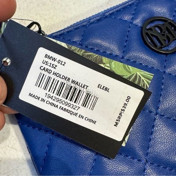 Badgley Mischka NWT BADGLEY MISCHKA BLUE CARD HOLDER WALLET Size ONE SIZE - 4 Thumbnail