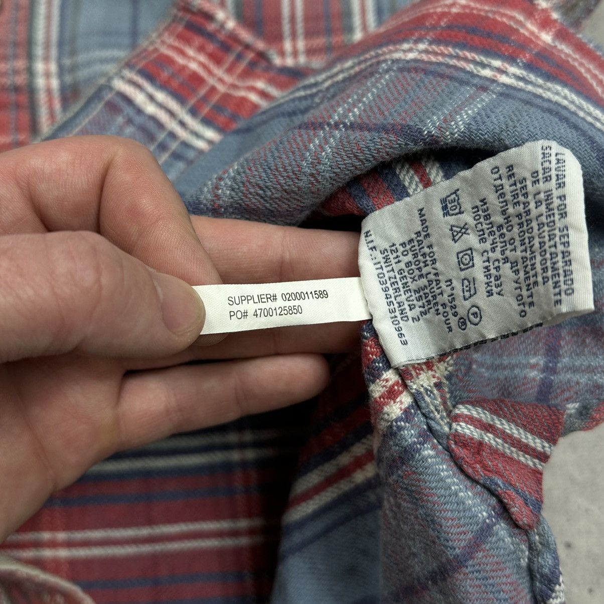 Flannel × Polo Ralph Lauren × Ralph Lauren Polo Ralph Lauren Flannel Button Shirt Multicolor Checkered Size US S / EU 44-46 / 1 - 5 Thumbnail