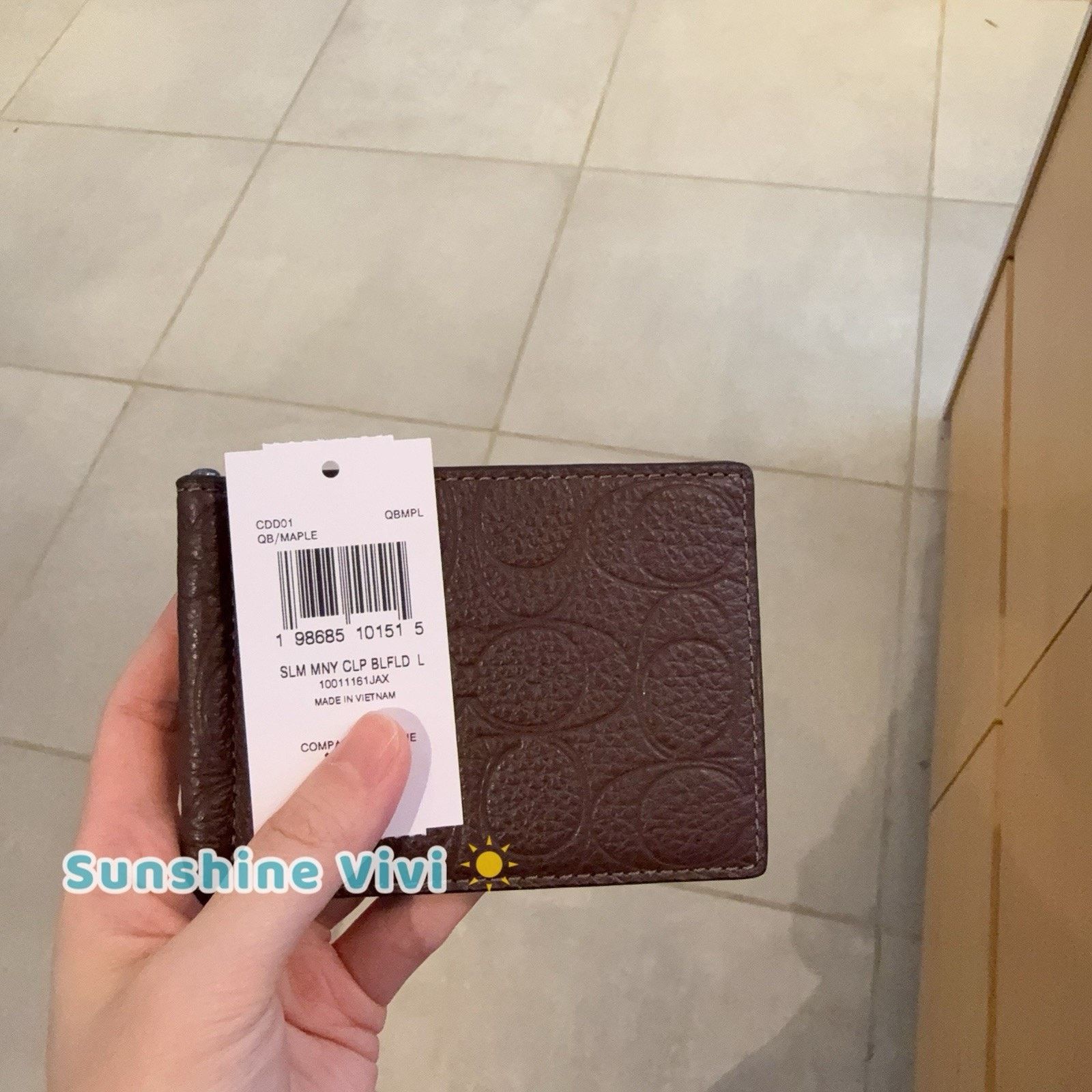 Coach NWT Coach Slim Money Clip Billfold Wallet Maple CDD01 Size ONE SIZE - 6 Thumbnail