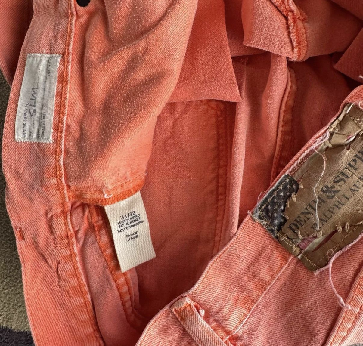 Denim & Supply Ralph Lauren Denim Supply Ralph Lauren Pink Distressed Jeans K22 Size US 31 - 6 Thumbnail