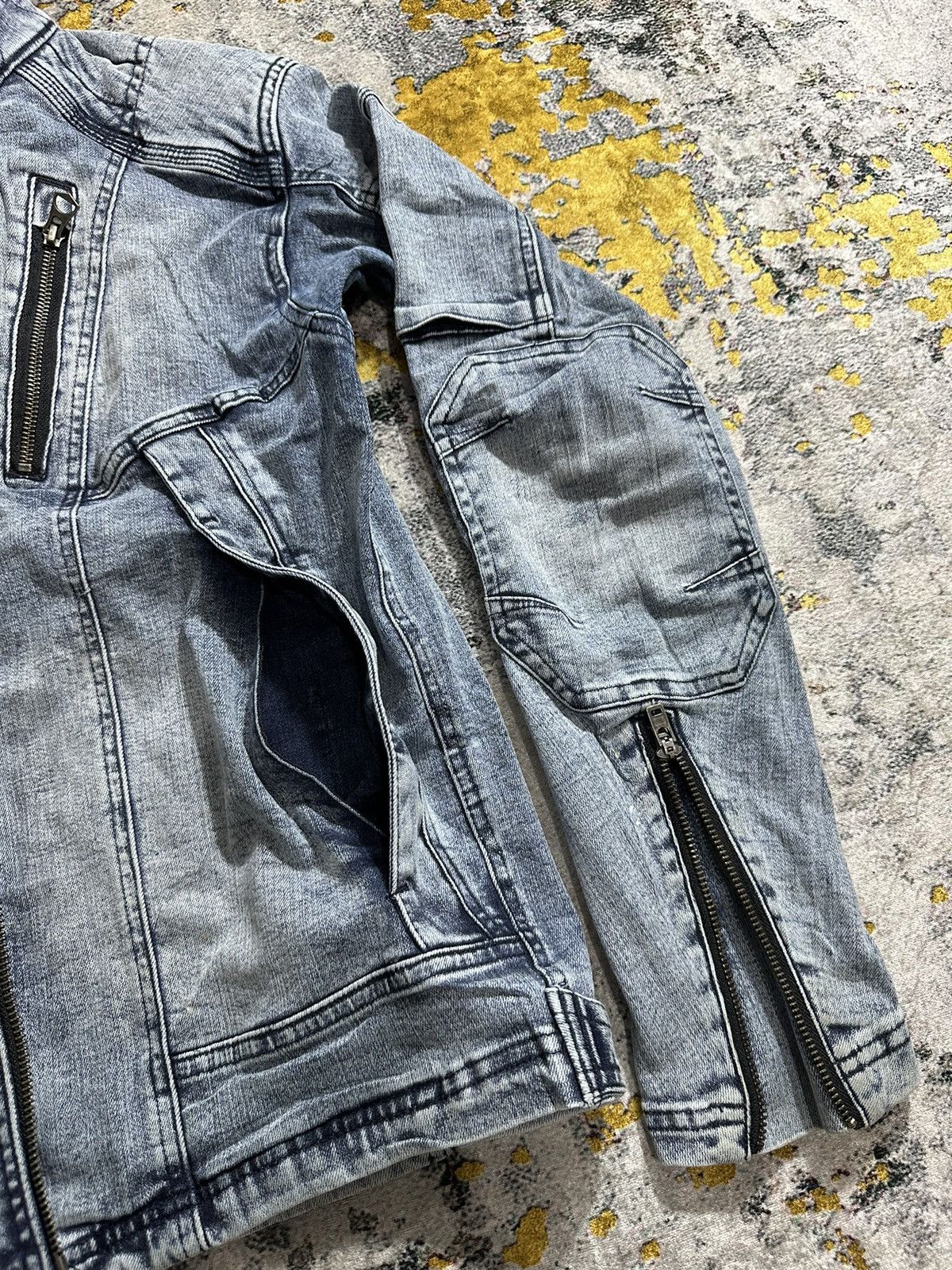 PPFM MULTI POCKET PPFM TORNADO MART STYLE JACKET WASHED DENIM Size US M / EU 48-50 / 2 - 10 Thumbnail