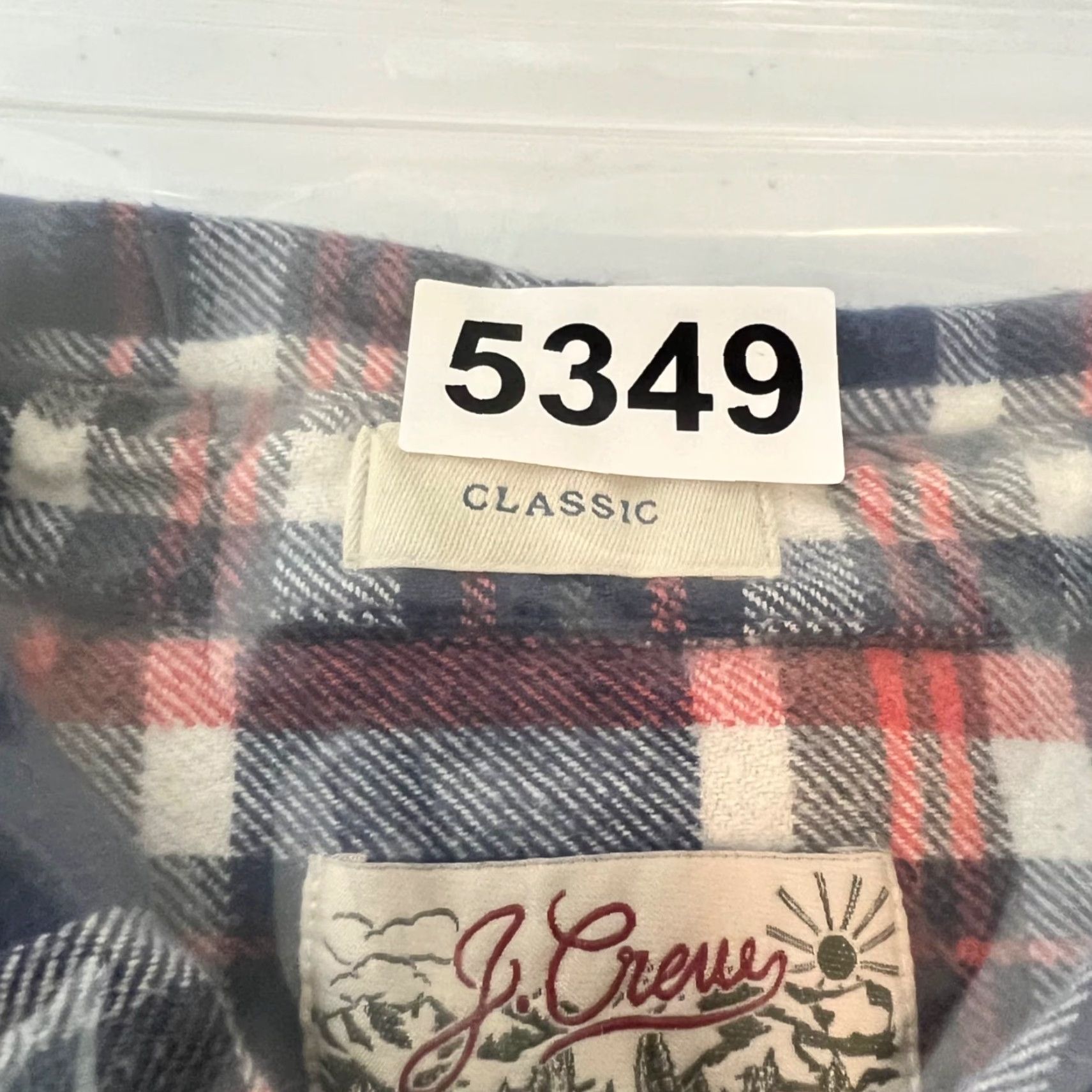 J.Crew J. Crew Shirt Men M Red Blue Plaid Flannel Classic Fit Midweight Double Brush Size US M / EU 48-50 / 2 - 8 Thumbnail