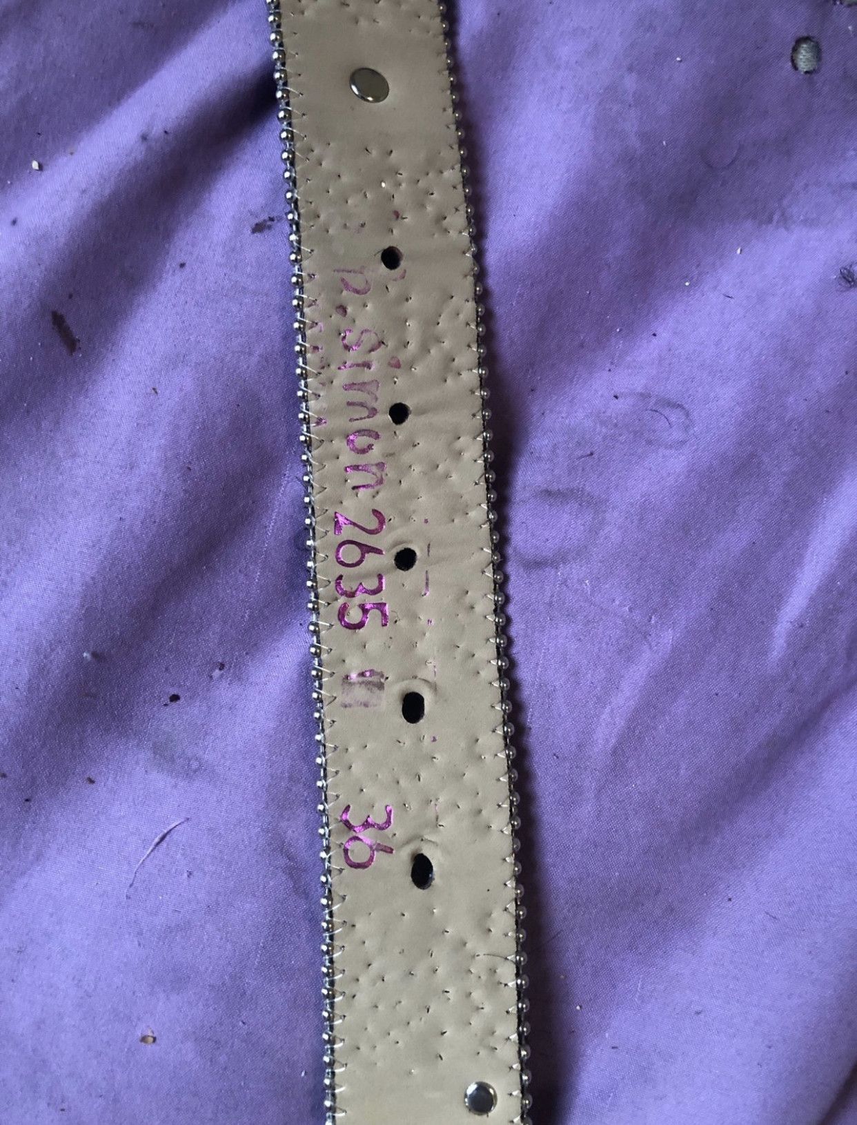 B.B. Simon Bb Simons skull belt Size 36 - 5 Thumbnail