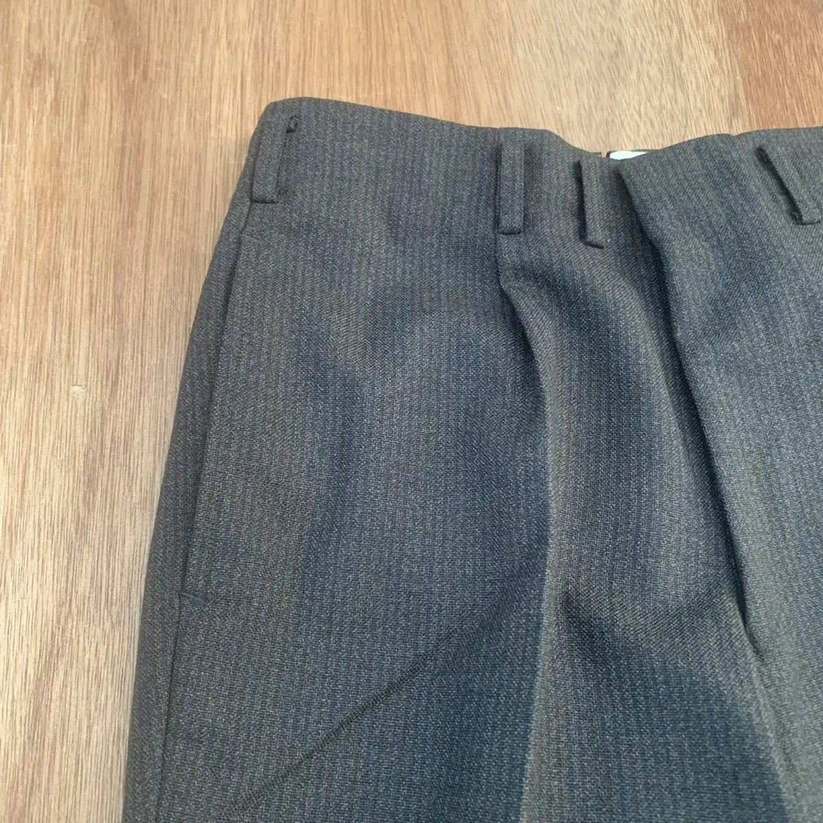 Round Two × Vintage 🍁 SALE 🍁 GABARDINE TROUSERS BLANK TALON RARE PANTS Size US 27 - 5 Thumbnail