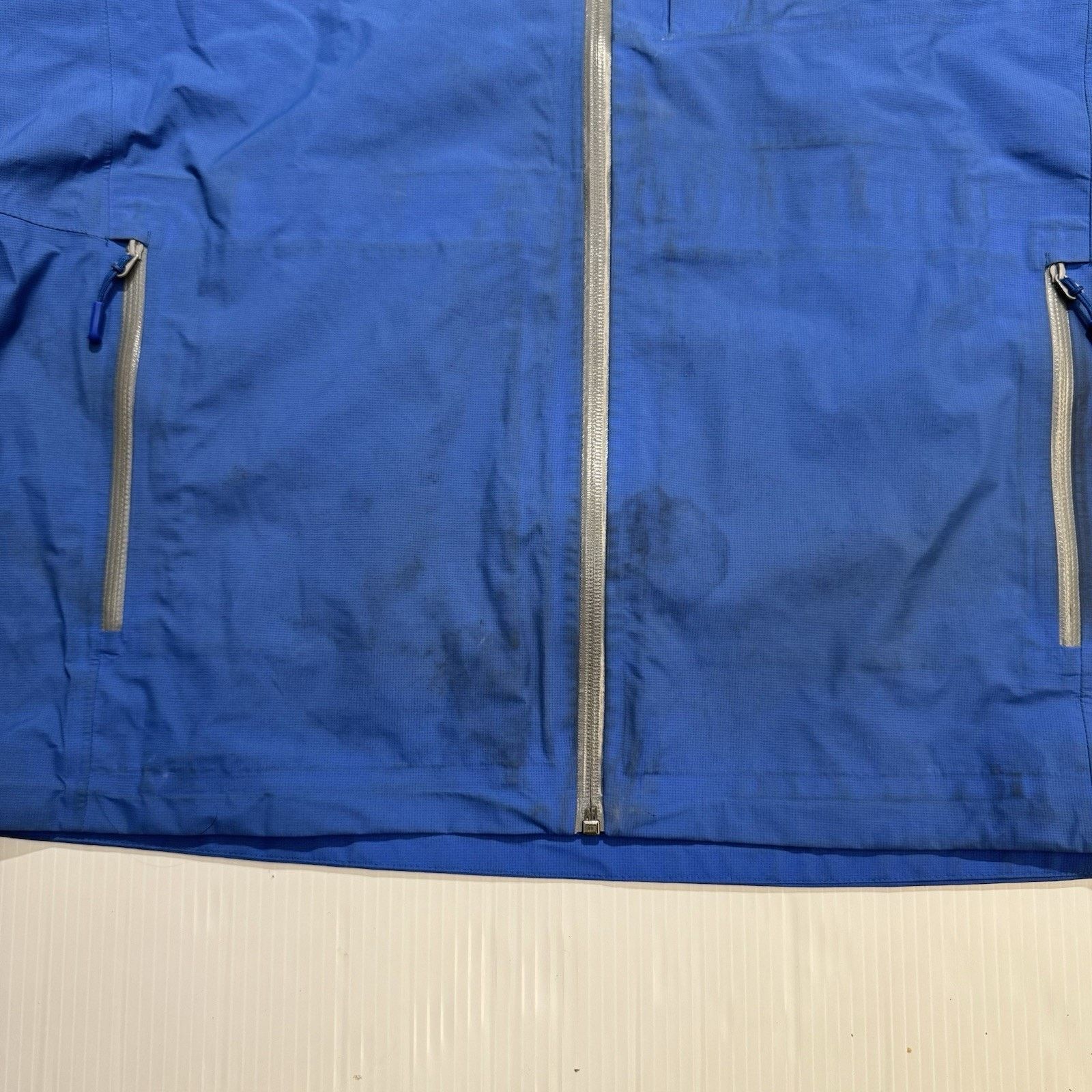 L.L. Bean LLBean Jacket Men XL Blue Hood Water Resistant Shell Pit Zip Size US XL / EU 56 / 4 - 5 Thumbnail