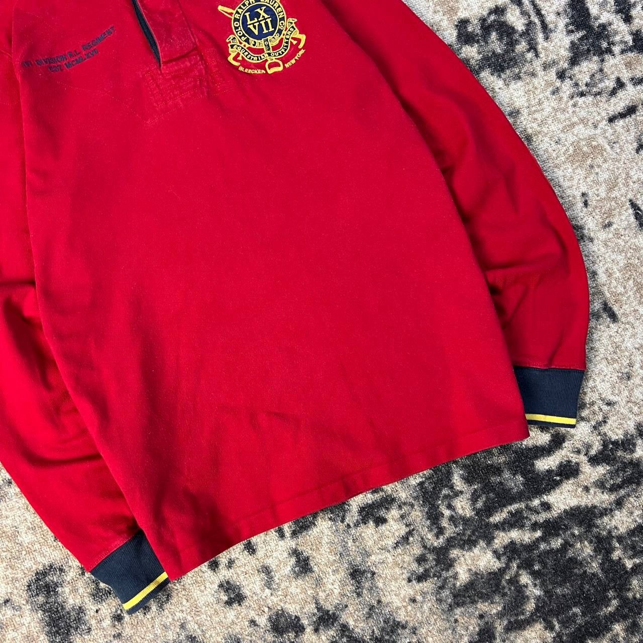 Polo Ralph Lauren Big Logo Vintage Y2K Rugby Long Sleeve