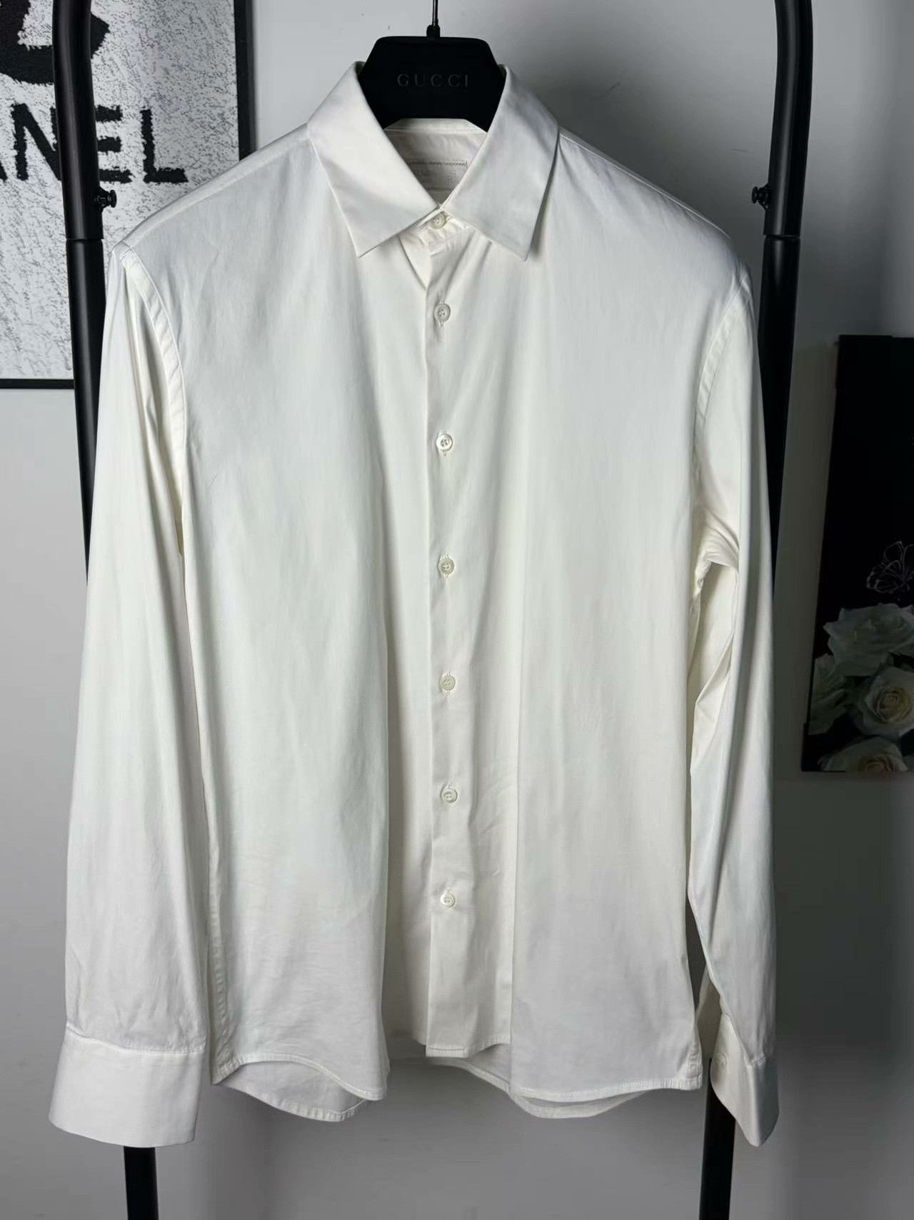Prada Prada White Shirt l Men Size US L / EU 52-54 / 3 - 1 Thumbnail
