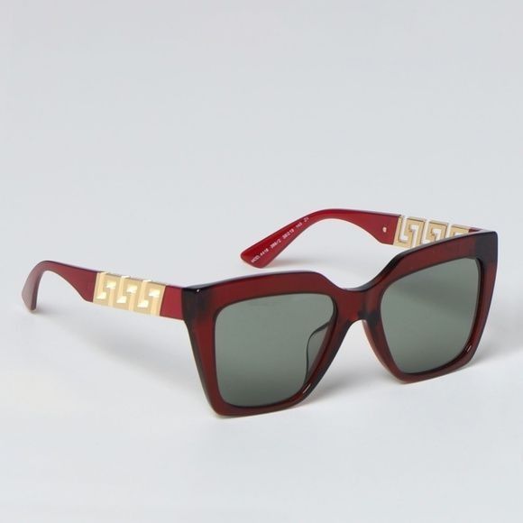 image of NWT Versace Ve4418F - 3882 Red Gold Sunglasses, Women's
