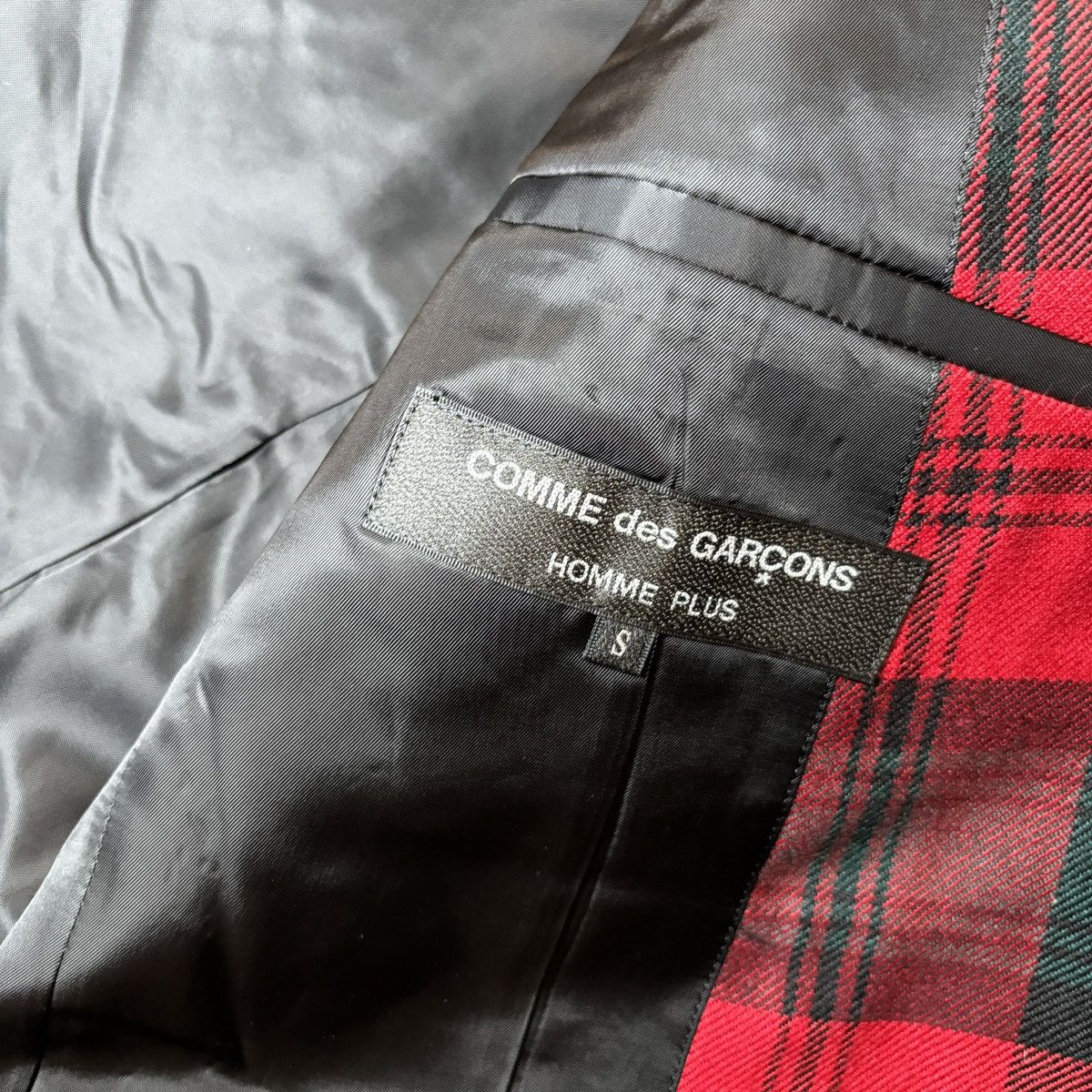 Comme des Garcons Homme Plus Comme des Garçons Homme Plus Wool Check 1B Jacket PN-J056 Size 40R - 4 Thumbnail