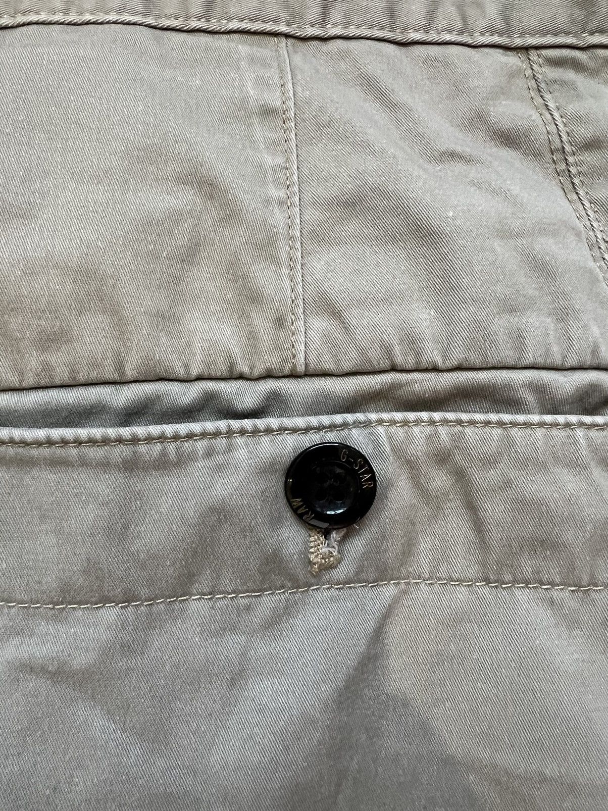 G-Star Vintage G Star Raw Beige Casual Pants Chino Size US 34 / EU 50 - 9 Thumbnail
