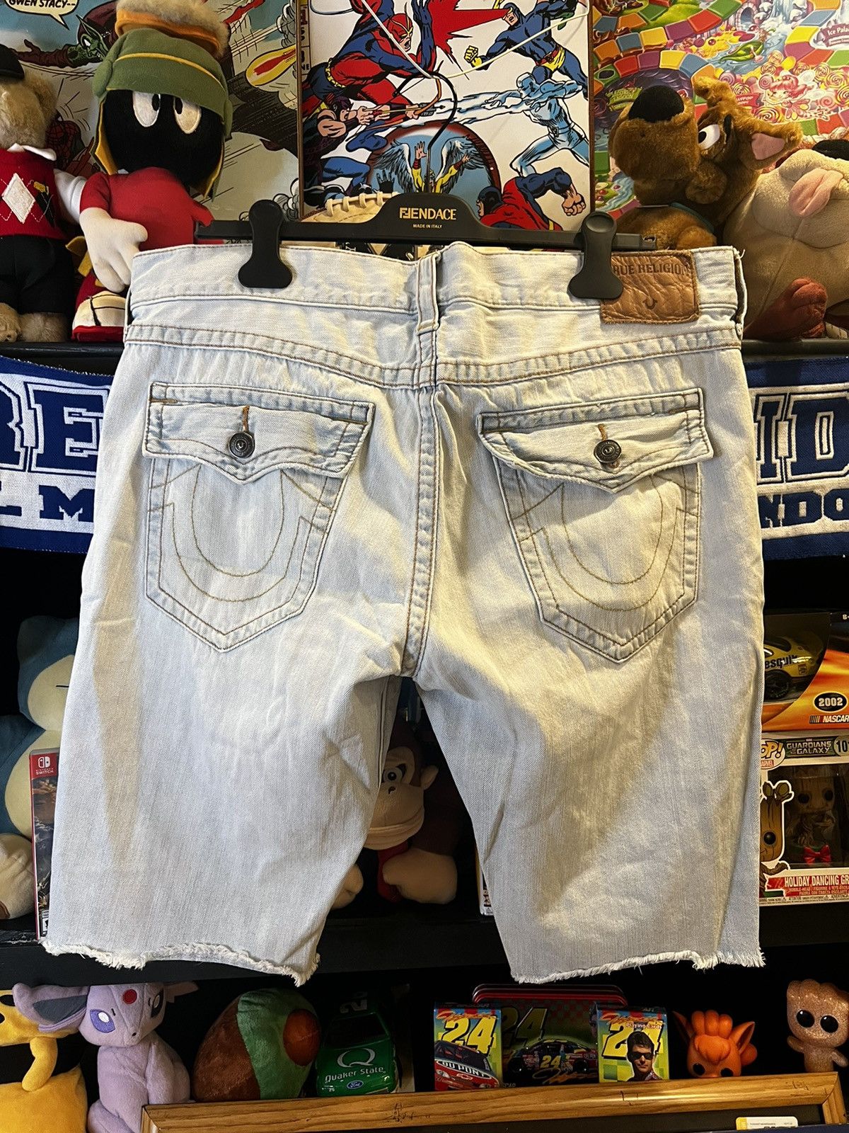 True Religion × Vintage Y2K True Religion Ricky Jorts (Jean Shorts) Size US 38 / EU 54 - 1 Thumbnail