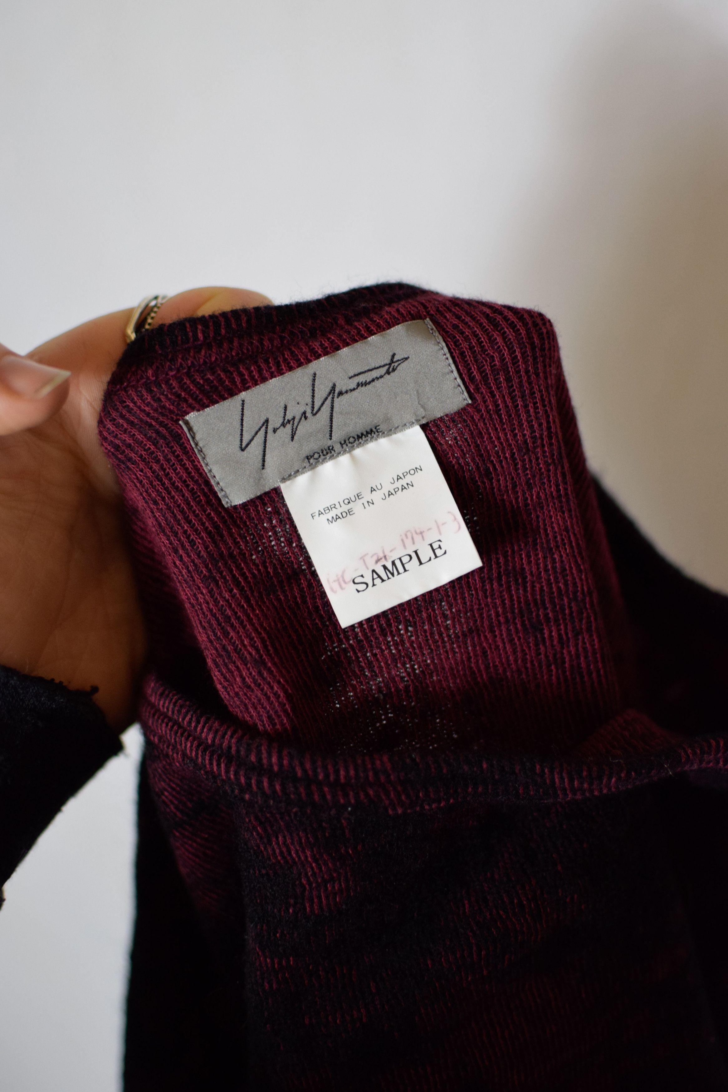 Yohji Yamamoto YYPH AW10 Sample Red Camo Knit - HC-T21-174 Size US L / EU 52-54 / 3 - 7 Thumbnail