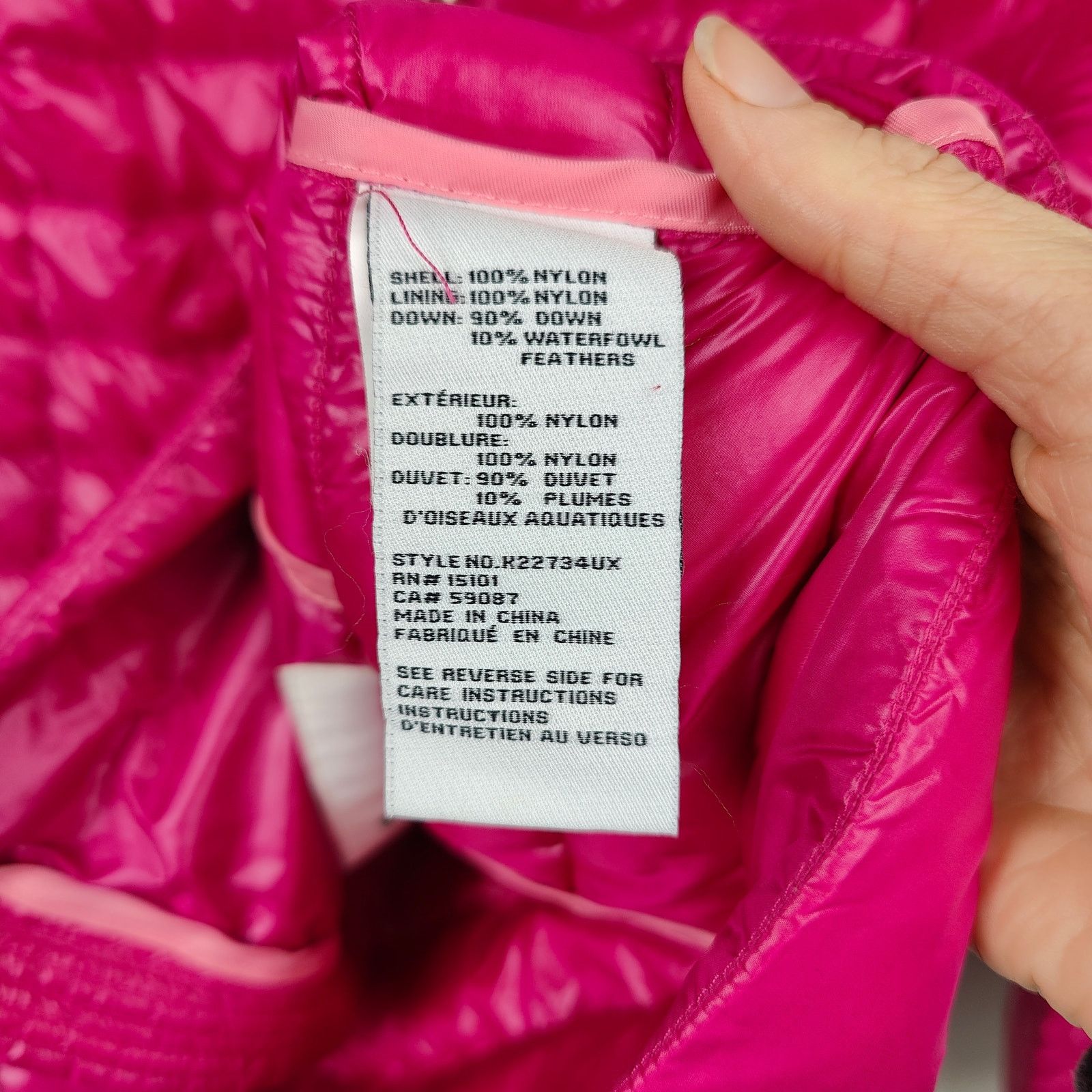 Kate Spade Kate Spade Down Jacket Womens Small Pink Full Zip Hooded Size S / US 4 / IT 40 - 8 Thumbnail
