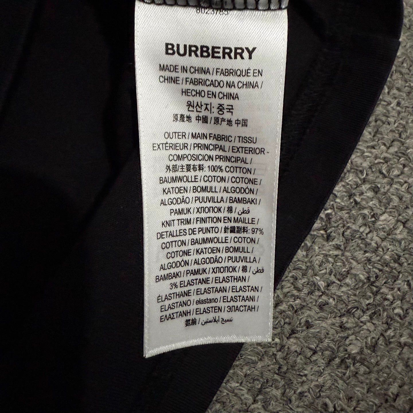 Burberry Burberry Black Horseferry Logo Short Sleeve Tee XL Size US XL / EU 56 / 4 - 4 Thumbnail