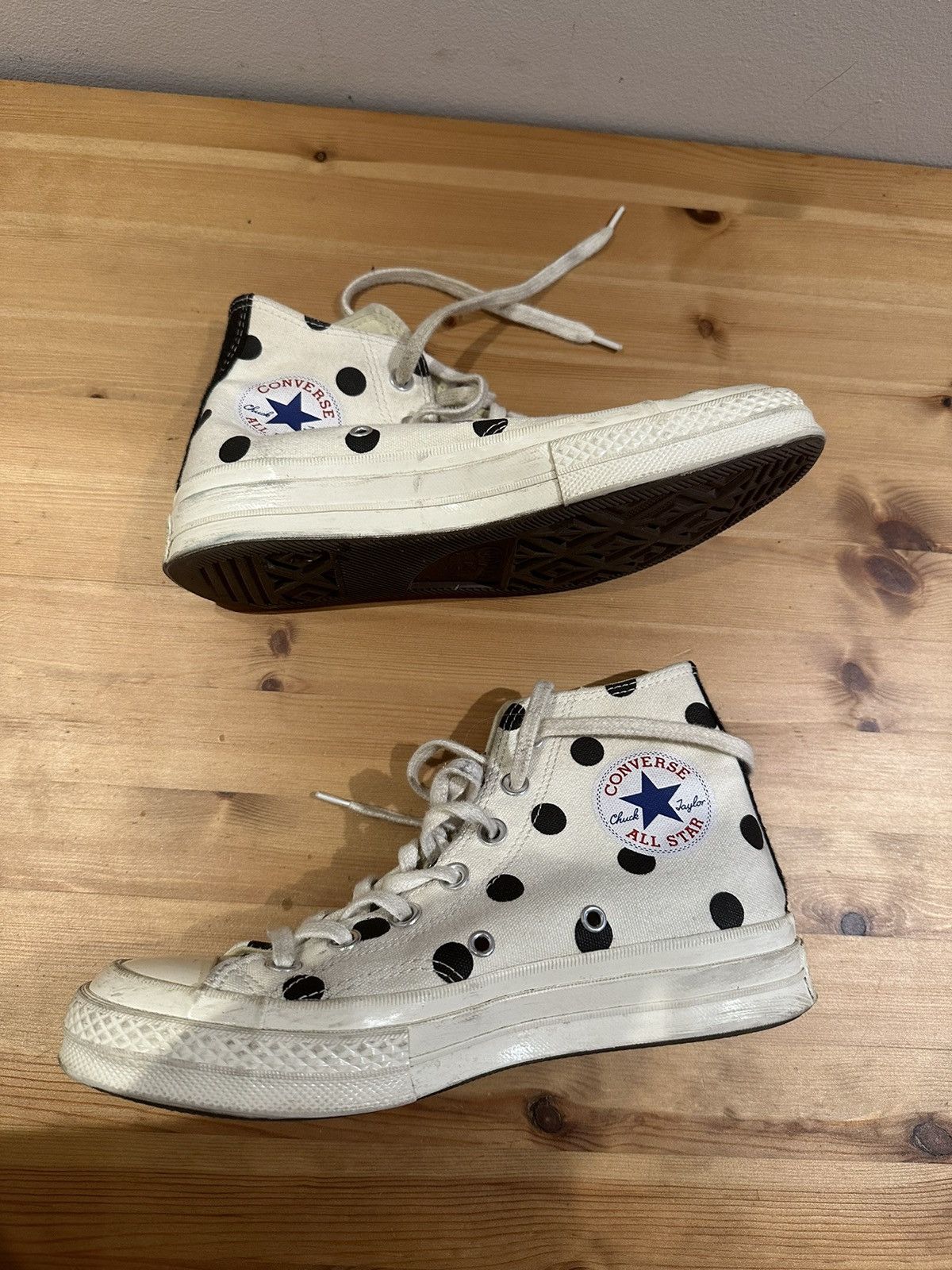 CDG by Comme des Garcons × Converse CDG x Converse Polka Dot High Tops Size US 7 / IT 37 - 2 Thumbnail