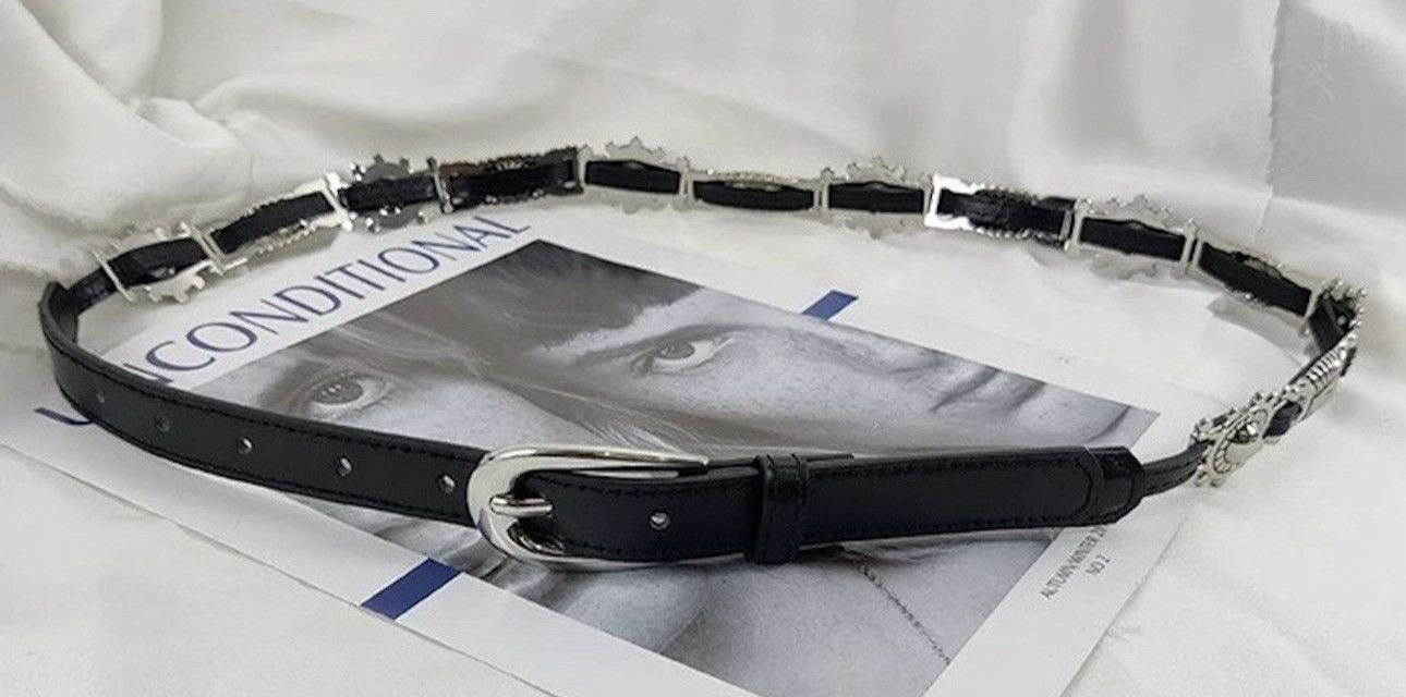 Japanese Brand × Vintage Outdoor punk rock multi pendant pu leather belt Size ONE SIZE - 3 Thumbnail