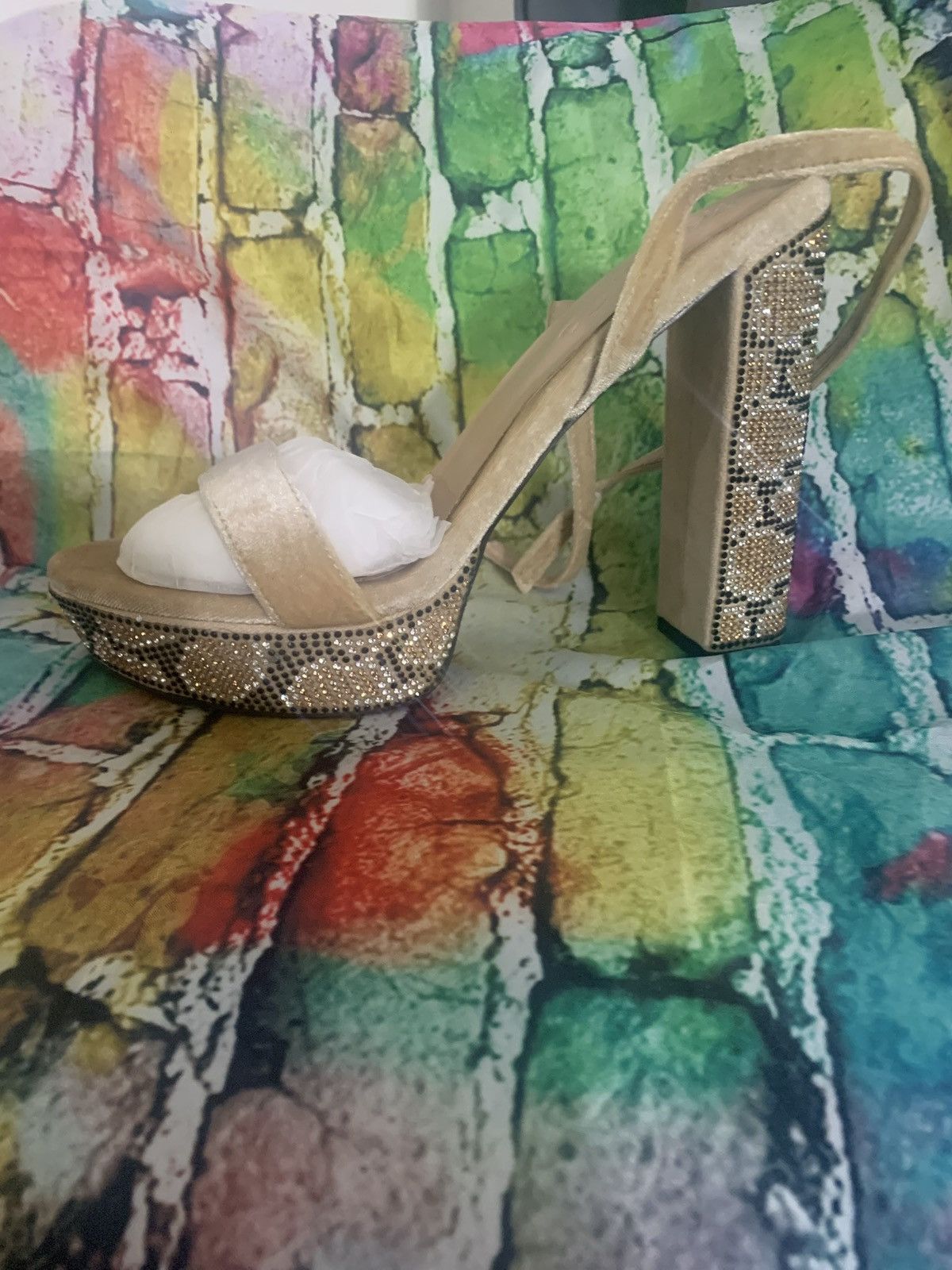 Other Rhinestone platform sandals Size US 10 / IT 40 - 4 Thumbnail