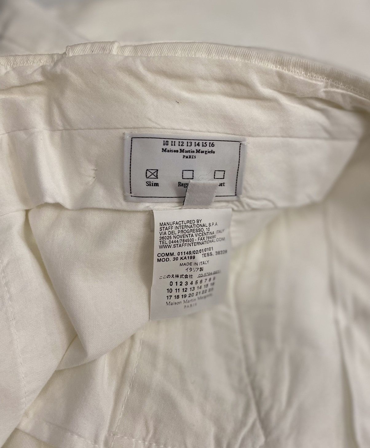 Maison Margiela Maison Margiela 🇮🇹 White Triple Pleated Seam Trouser 52 NEW Size US 36 / EU 52 - 23 Thumbnail