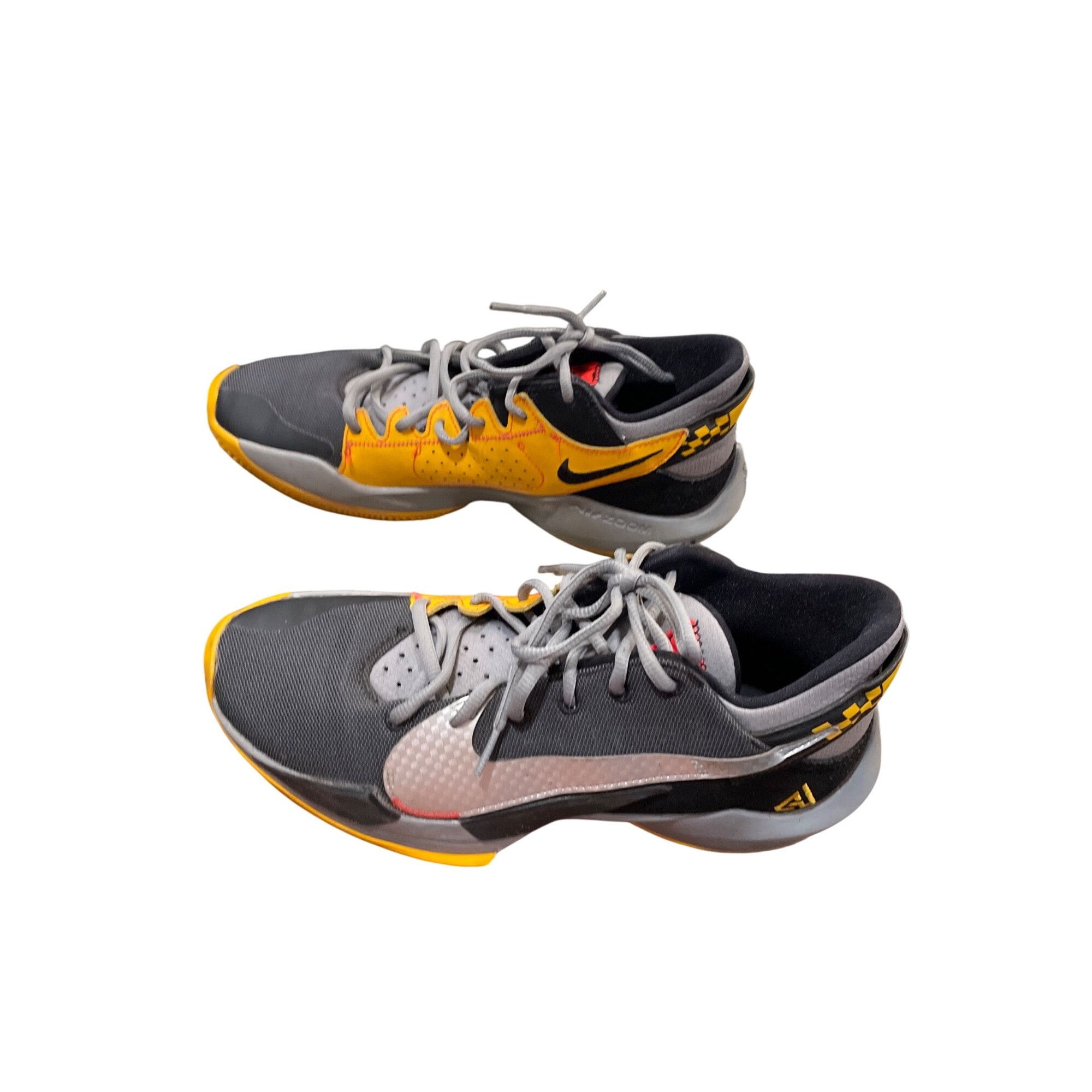 Nike Nike Zoom freak 2 taxi black silver leather mid BB sneakers Size US 10 / EU 43 - 4 Thumbnail