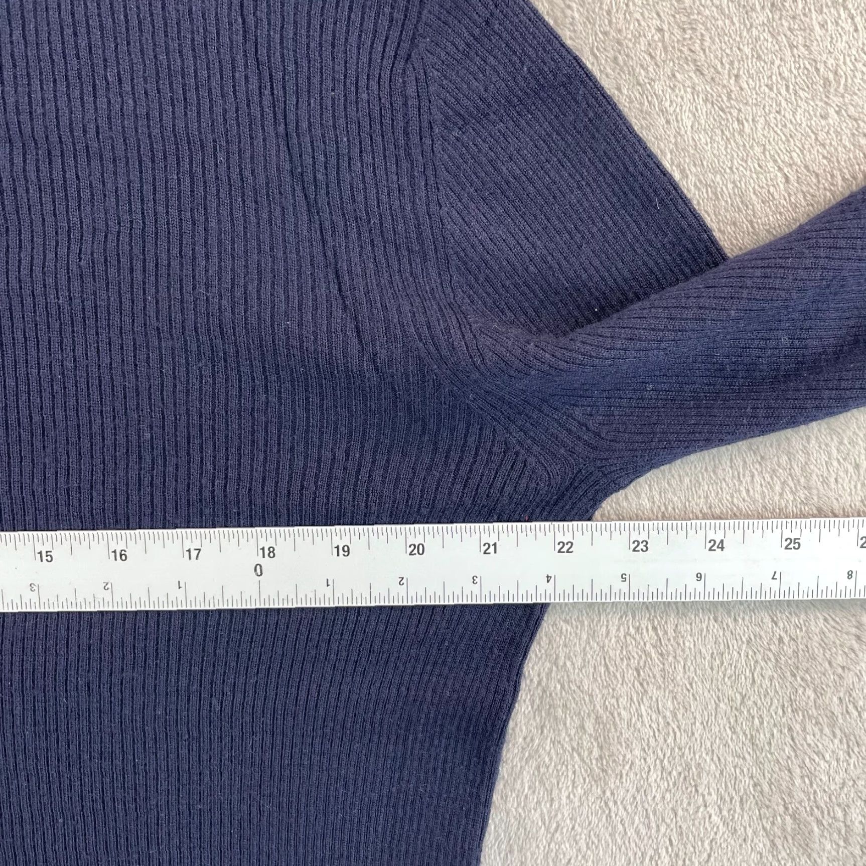 John Varvatos VINTAGE John Varvatos Collection Sweater Men L Navy Wool Cashmere Crew Size L Blue Size US L / EU 52-54 / 3 - 5 Thumbnail