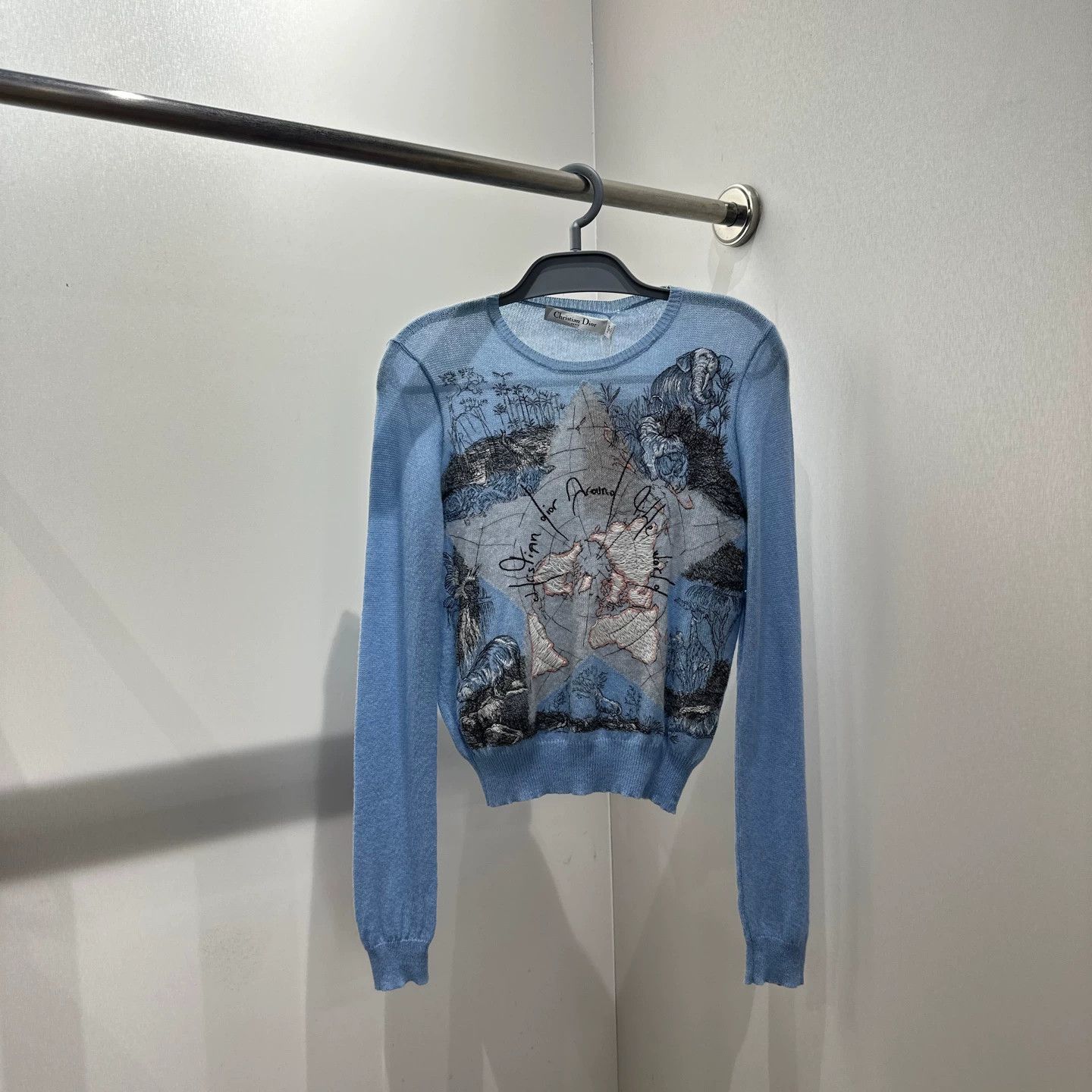 Dior 34 Christian Dior Star Map Cashmere Sweater mar495 Size XS / US 0-2 / IT 36-38 - 1 Thumbnail