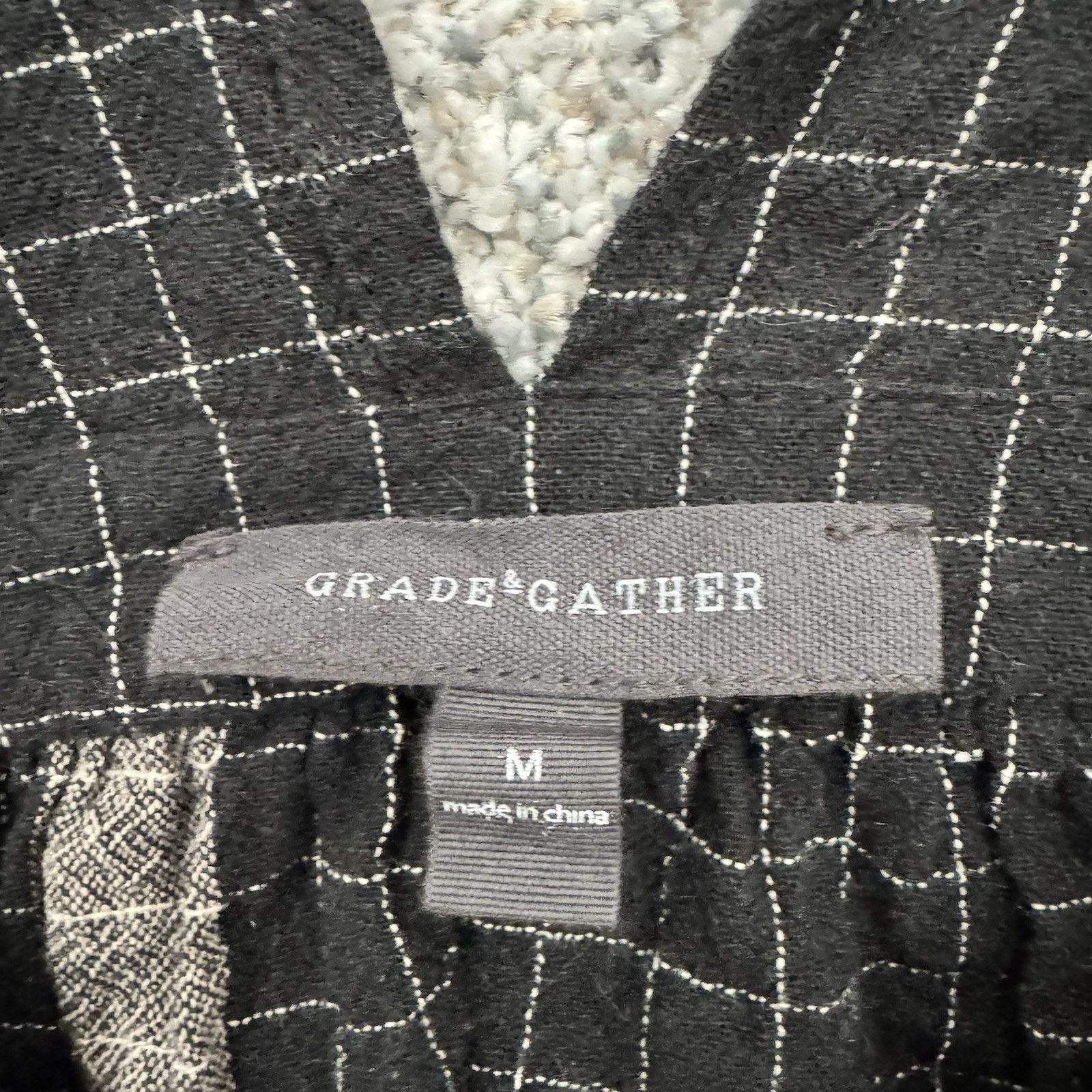 Grade & Gather Minimalist Top Womens M Plaid Lagenlook Grunge Rustic Indie Size M / US 6-8 / IT 42-44 - 5 Thumbnail