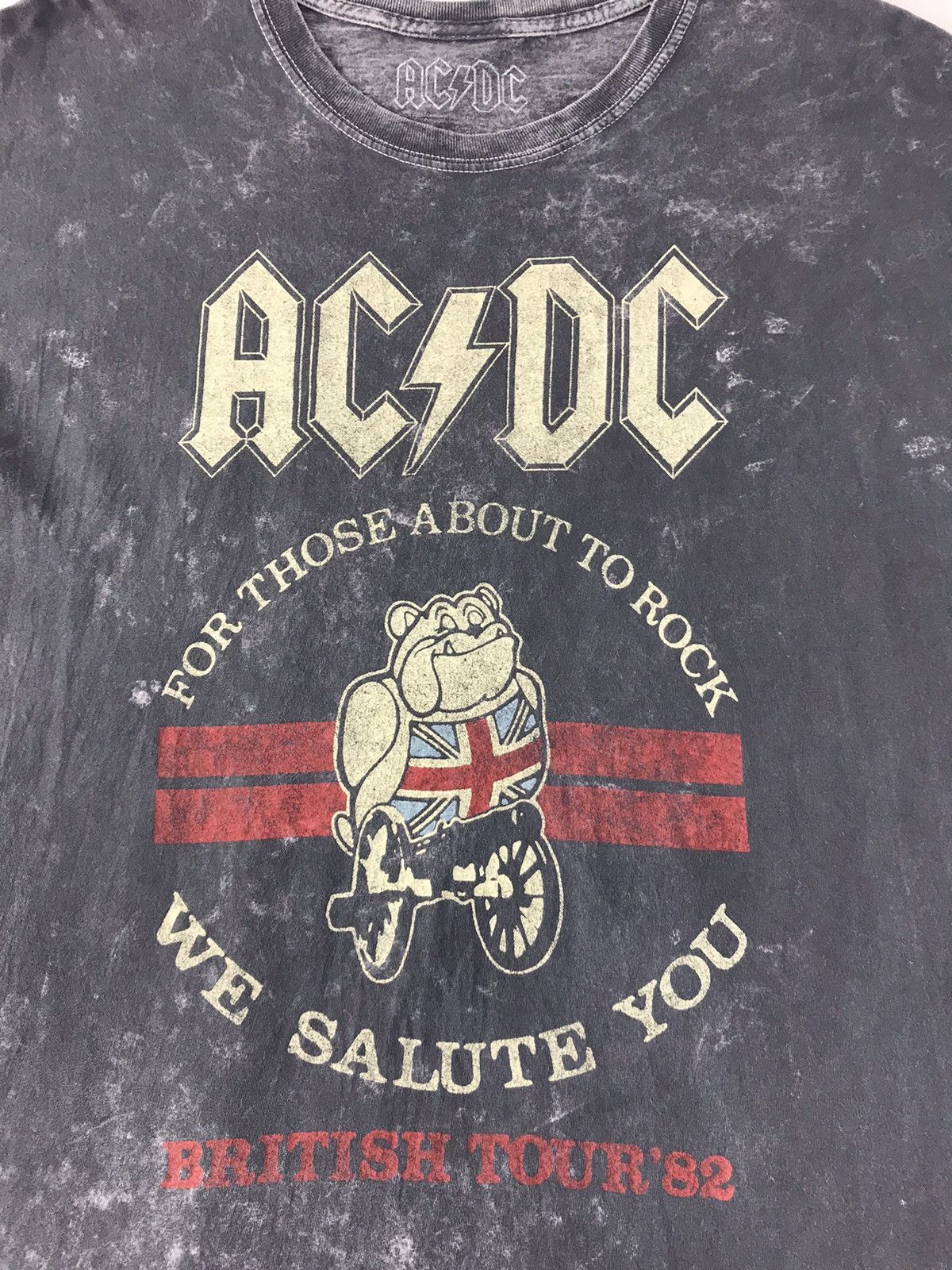 AC/DC × Band Tees Vtg Y2K AC/DC Rock Band British Tour 82 Design Tie Dye Tee Size US M / EU 48-50 / 2 - 4 Thumbnail