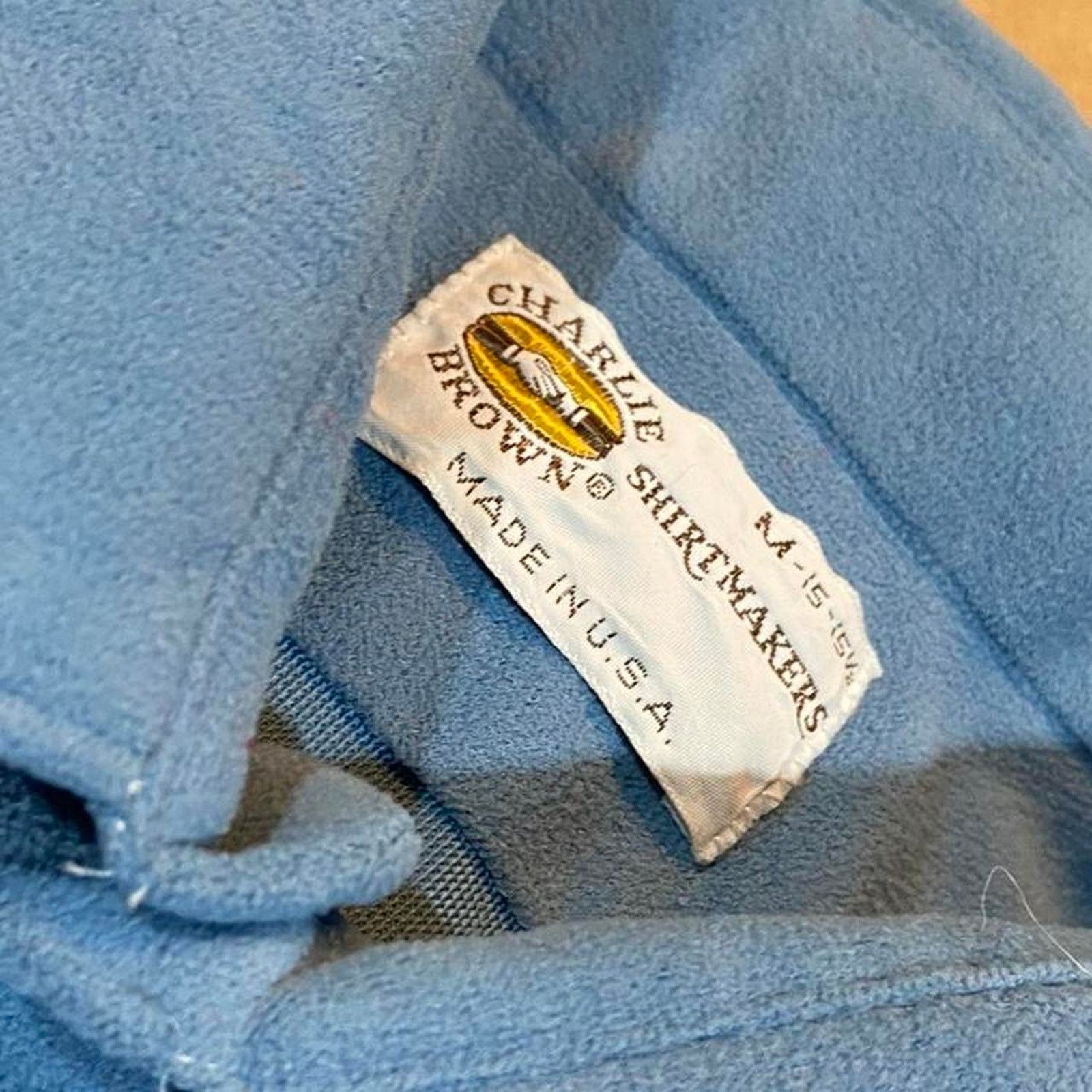Other 80s blue charlie brown button Size US M / EU 48-50 / 2 - 4 Thumbnail