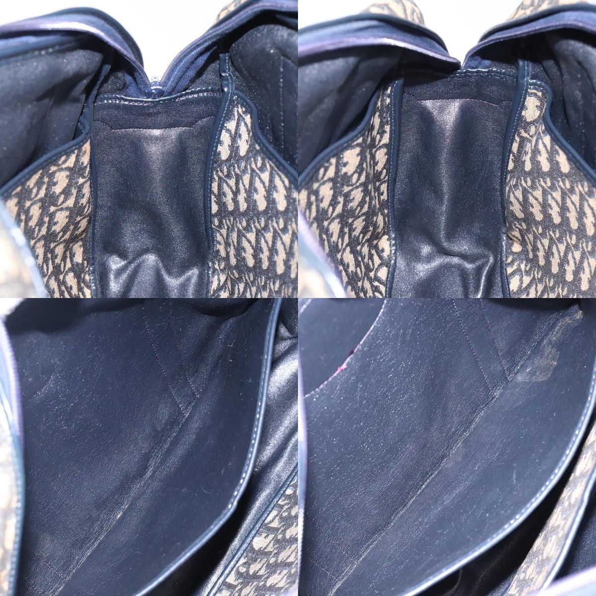 Dior DIOR Trotter Canvas Hand Bag Navy Size ONE SIZE - 12 Thumbnail