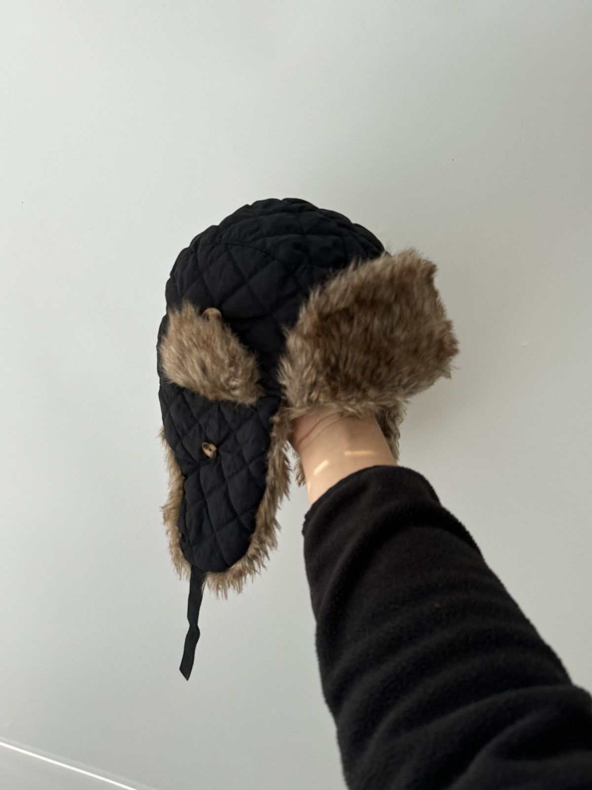 Japanese Brand Vintage Y2K fuzzy fur ushanka hat punk Japanese Size ONE SIZE - 7 Thumbnail