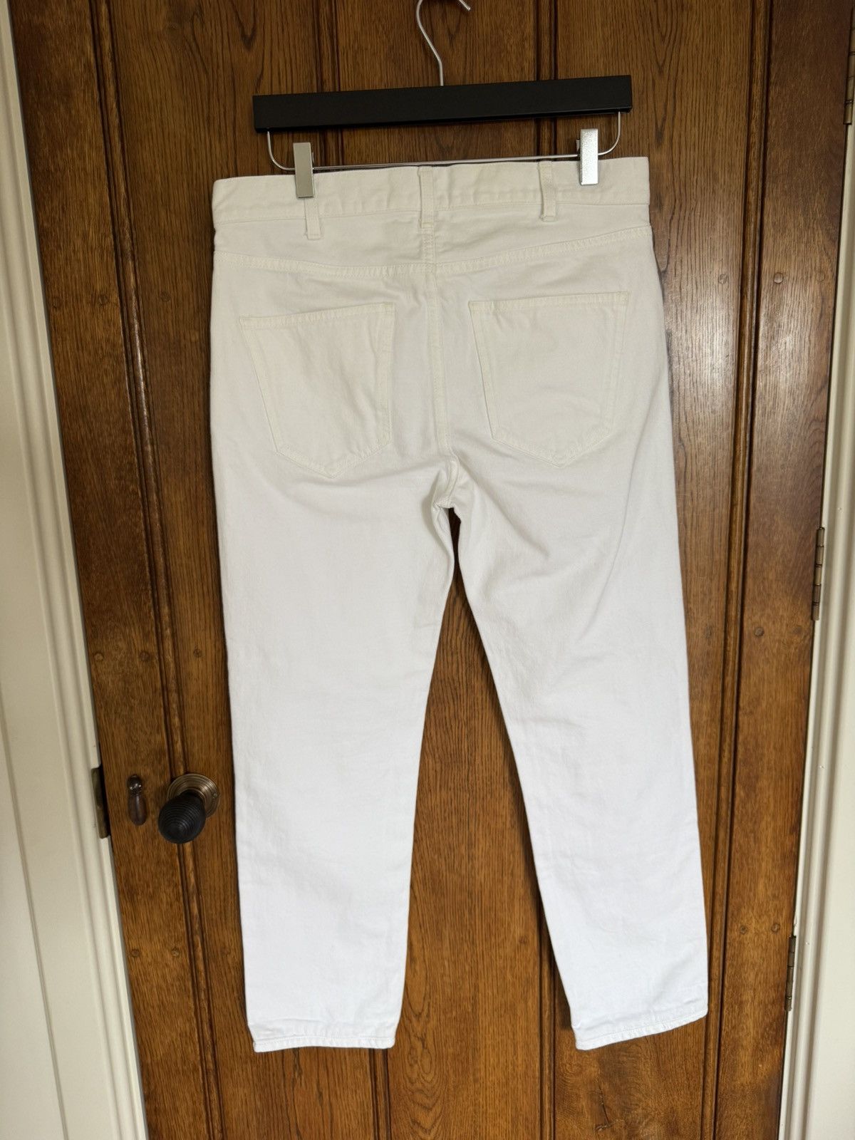 Celine Celine white jeans mid wasit slim leg 30 Hedi Slimane grail Size US 30 / EU 46 - 19 Thumbnail