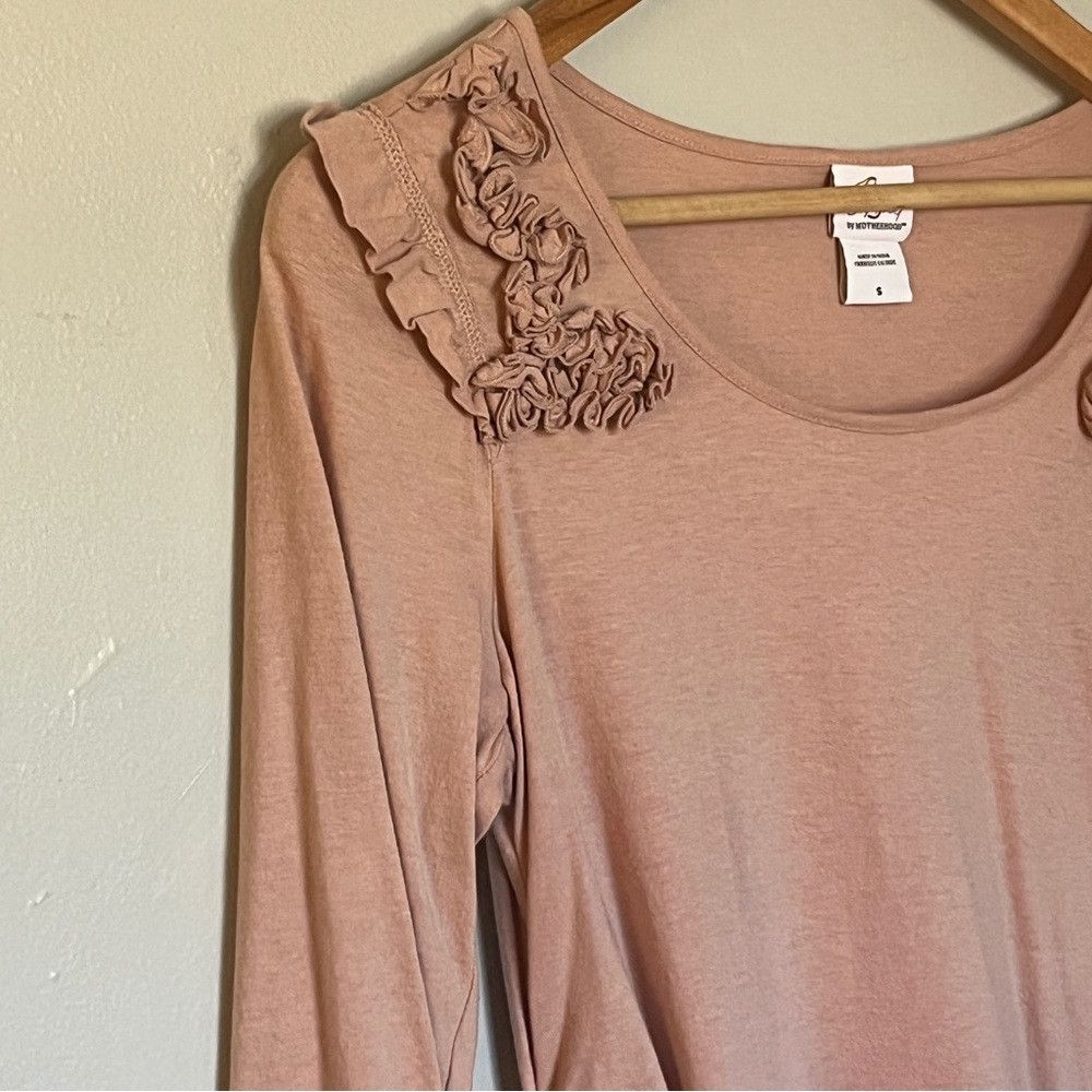 Designer Oh Baby by Motherhood Maternity 3/4 Sleeve Top Pink Small Size S / US 4 / IT 40 - 1 Thumbnail