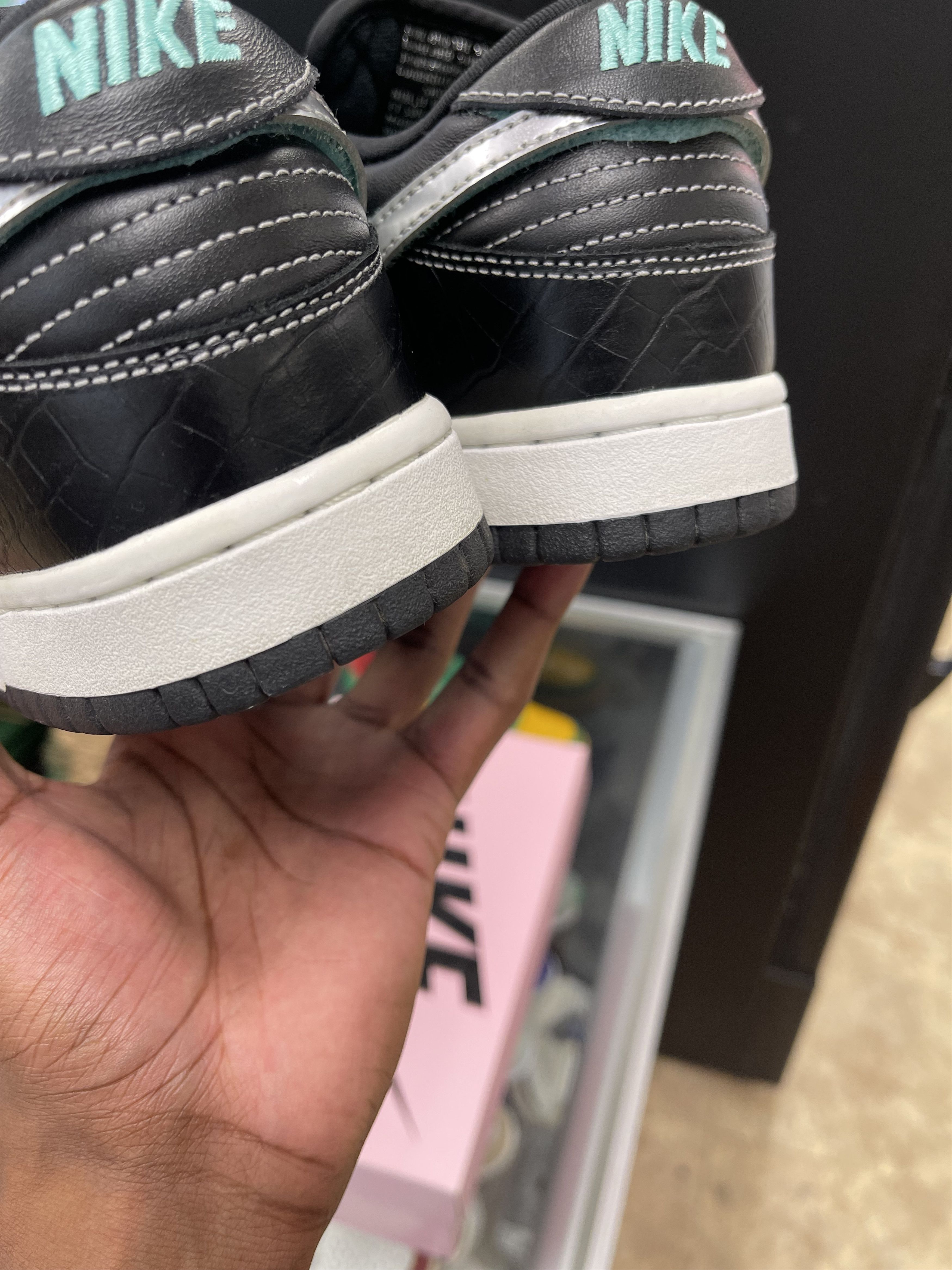 Nike SB Nike SB Dunk Low Diamond Supply Co. Black Diamond Size US 8 / EU 41 - 7 Thumbnail