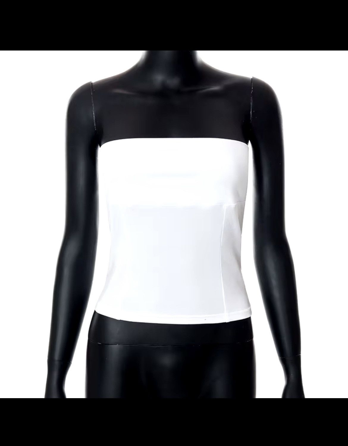 Japanese Brand White tube top Size M / US 6-8 / IT 42-44 - 2 Thumbnail