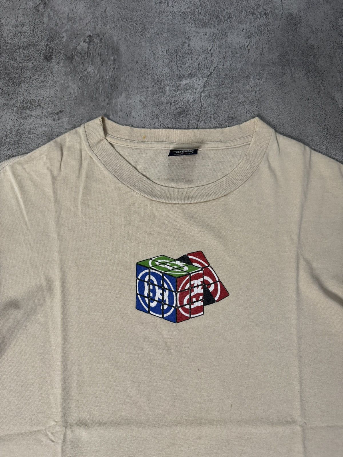 Stussy VINTAGE 90’S STUSSY RUBIK’S CUBE T-SHIRT Size US M / EU 48-50 / 2 - 2 Thumbnail