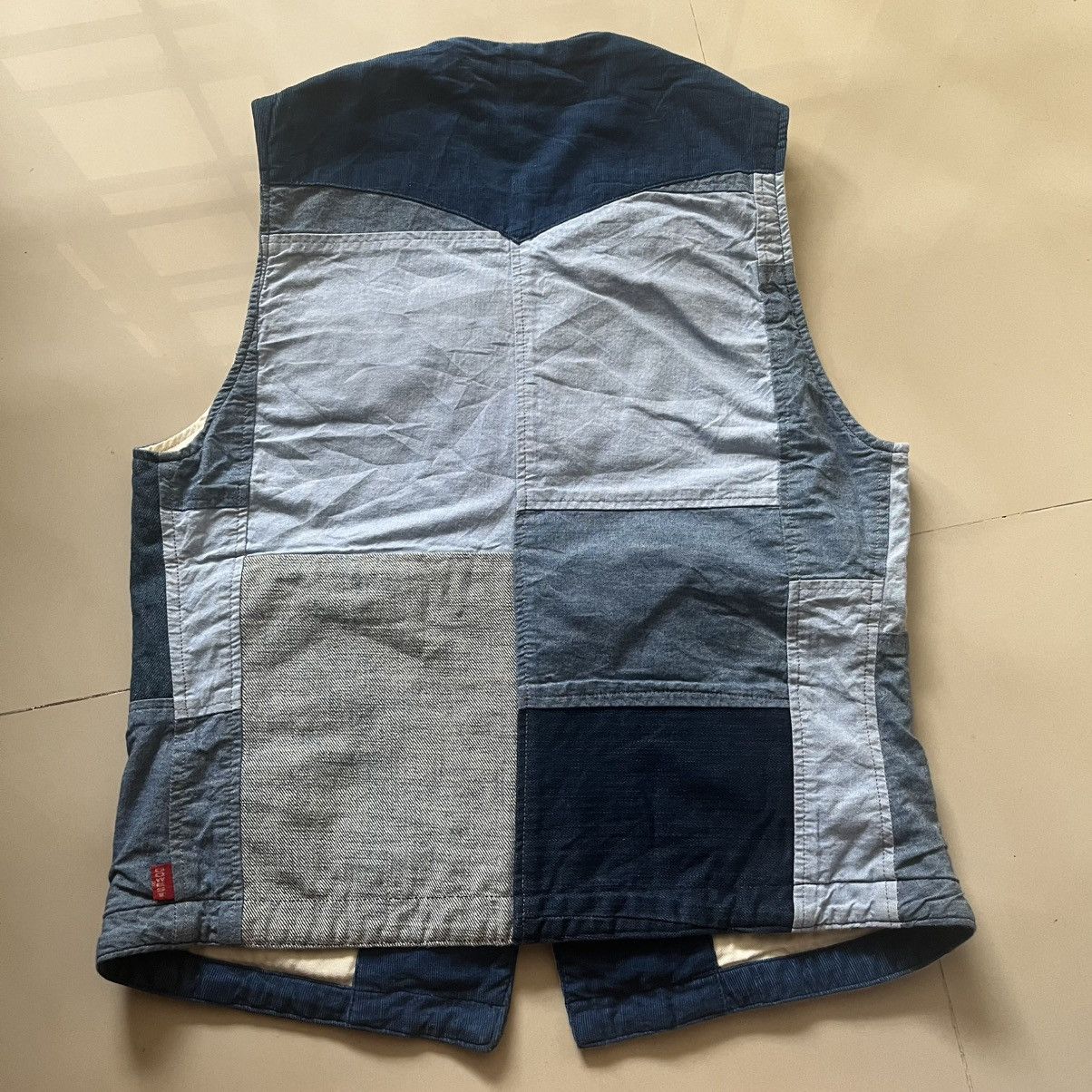 Japanese Brand Gowest Key patchwork vest Size US XS / EU 42 / 0 - 7 Thumbnail