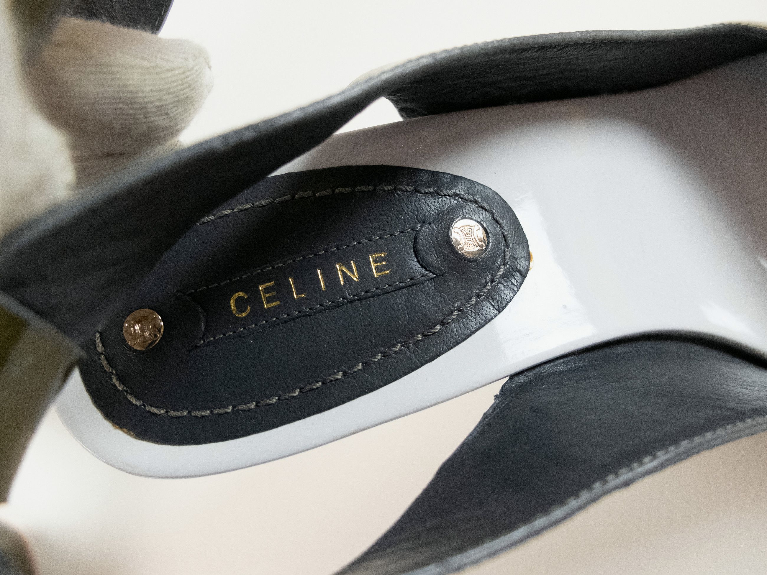 Celine CELINE vintage green patent leather patent slingback sandals Size US 6 / IT 36 - 4 Thumbnail
