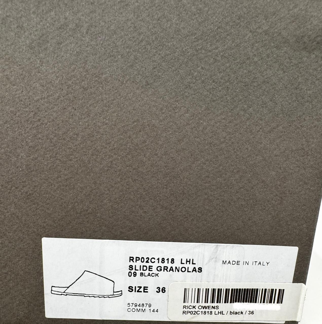 Rick Owens SLIDE GRANOLAS Size US 6 / IT 36 - 7 Thumbnail