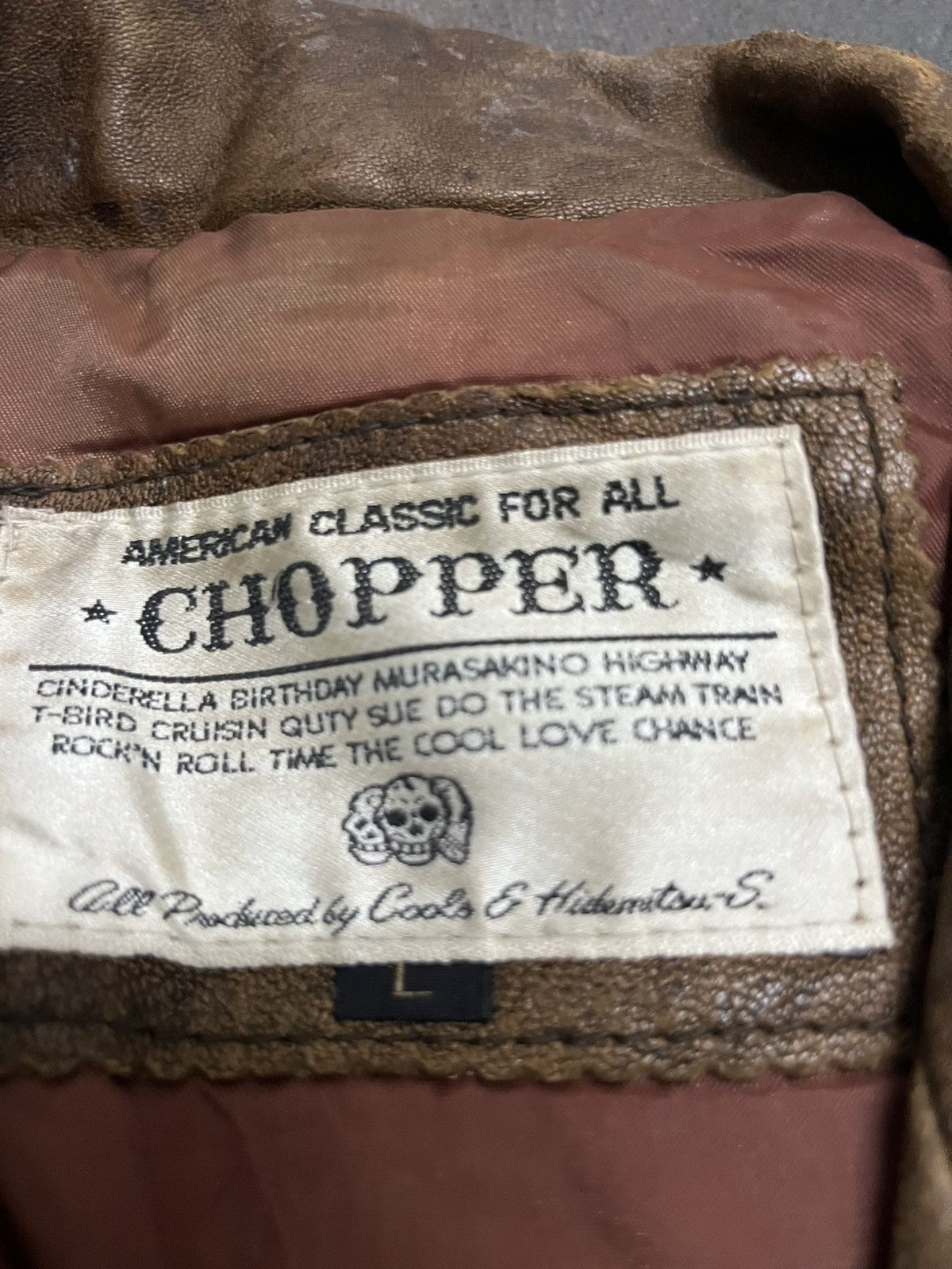 Branded Leather 💥AMERICAN CLASSIC by Cools & Hidemitsu CHOPPER RIDER JACKETS Size US L / EU 52-54 / 3 - 6 Thumbnail