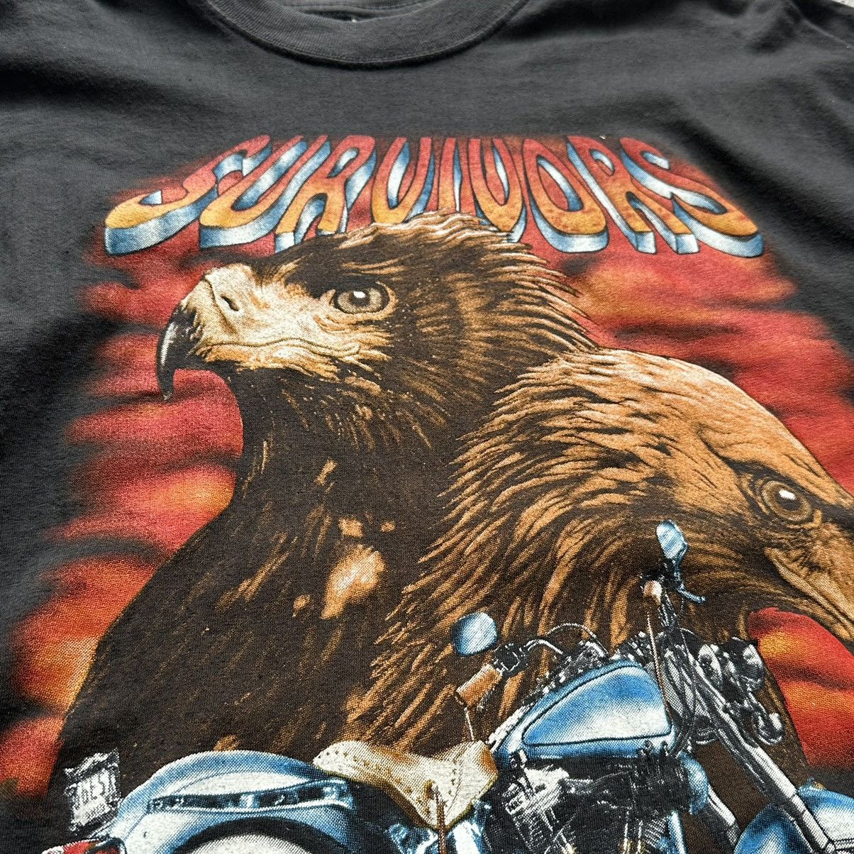 Vintage Vintage Survivors Motorcycle Eagle T-shirt Black Men’s Sz M Size US M / EU 48-50 / 2 - 8 Thumbnail