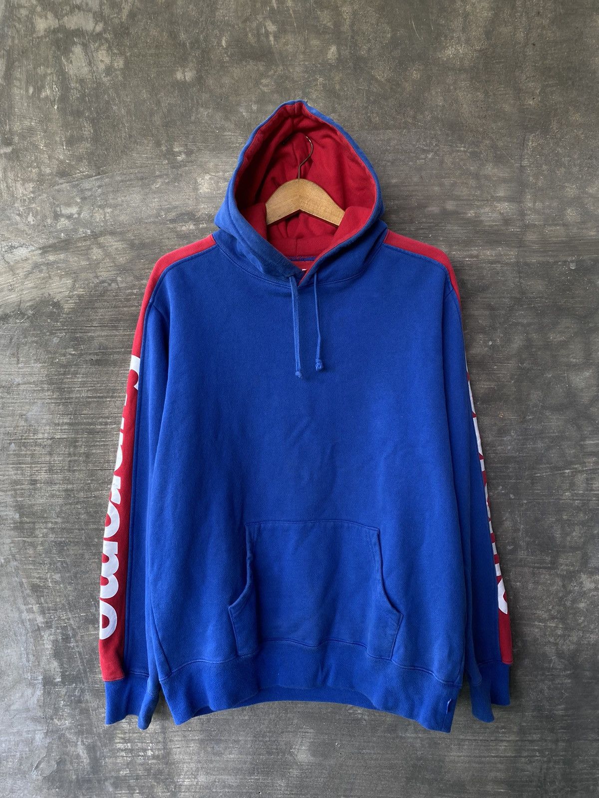 image of Sideline Hooded Sweatshirt in Royal Blue, Men's (Size Medium)