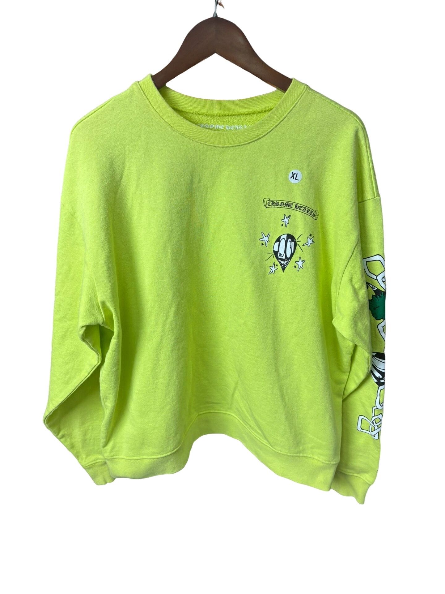 Chrome Hearts Chrome Hearts Matty Boy Lime Green Sweatshirt XL Size US XL / EU 56 / 4 - 1 Thumbnail