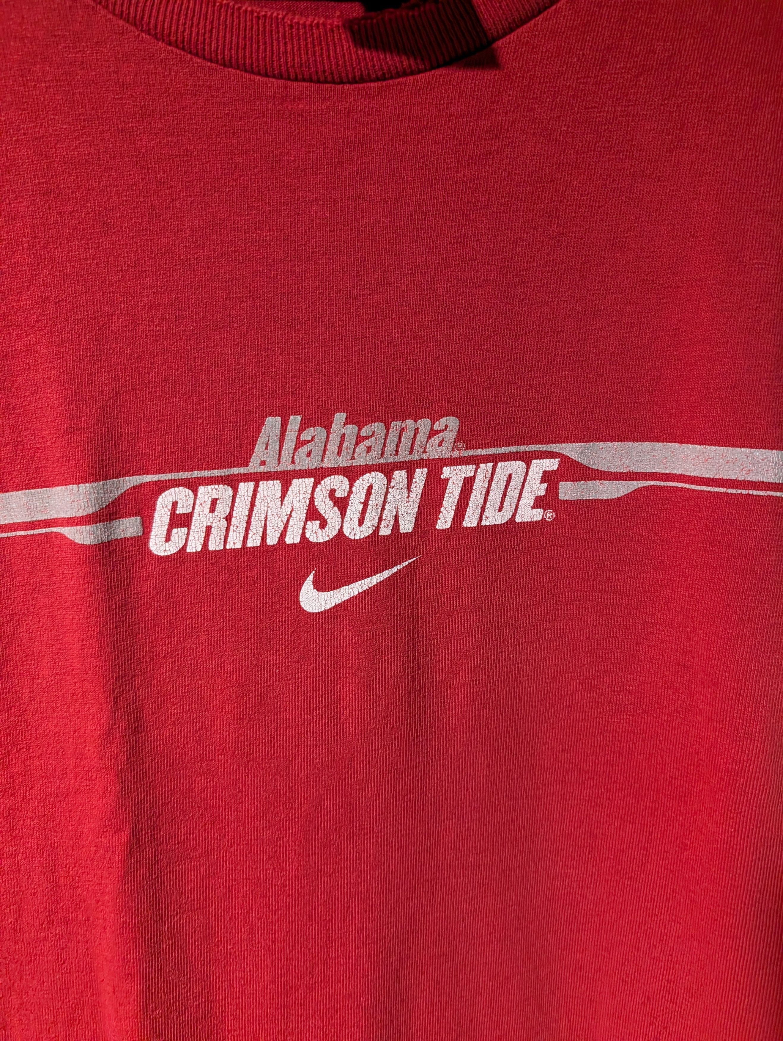 NCAA Vintage Y2K Alabama Crimson Tide College Nike T-Shirt Size US XL / EU 56 / 4 - 2 Thumbnail