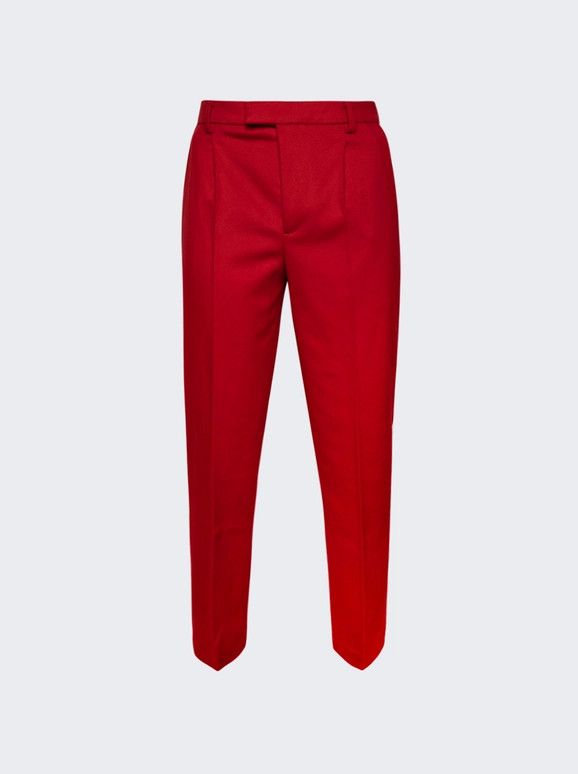 VTMNTS o1mle0326 Wool Tailored Pants in Red Size US 36 / EU 52 - 1 Thumbnail