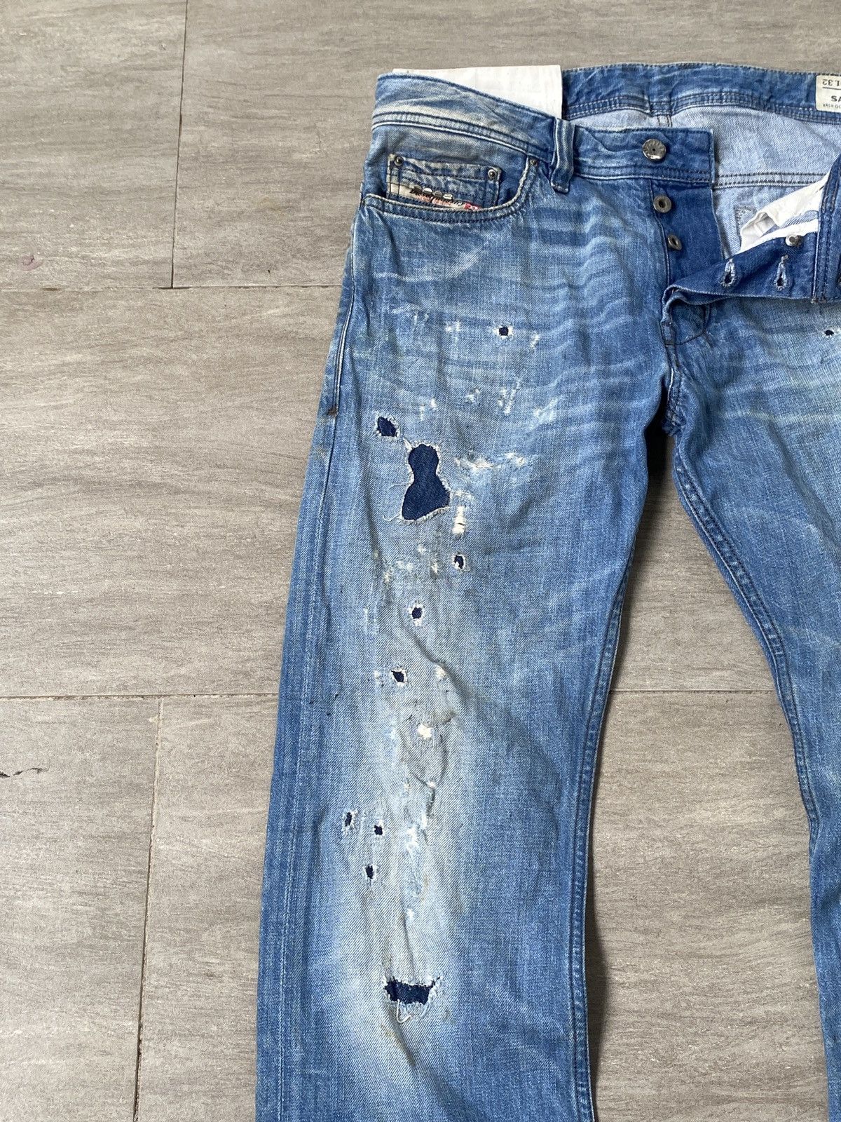 Diesel 💥BINDING NOW💥Diesel Industry Safado Rare Men’s Jeans Italy Size US 33 - 3 Thumbnail