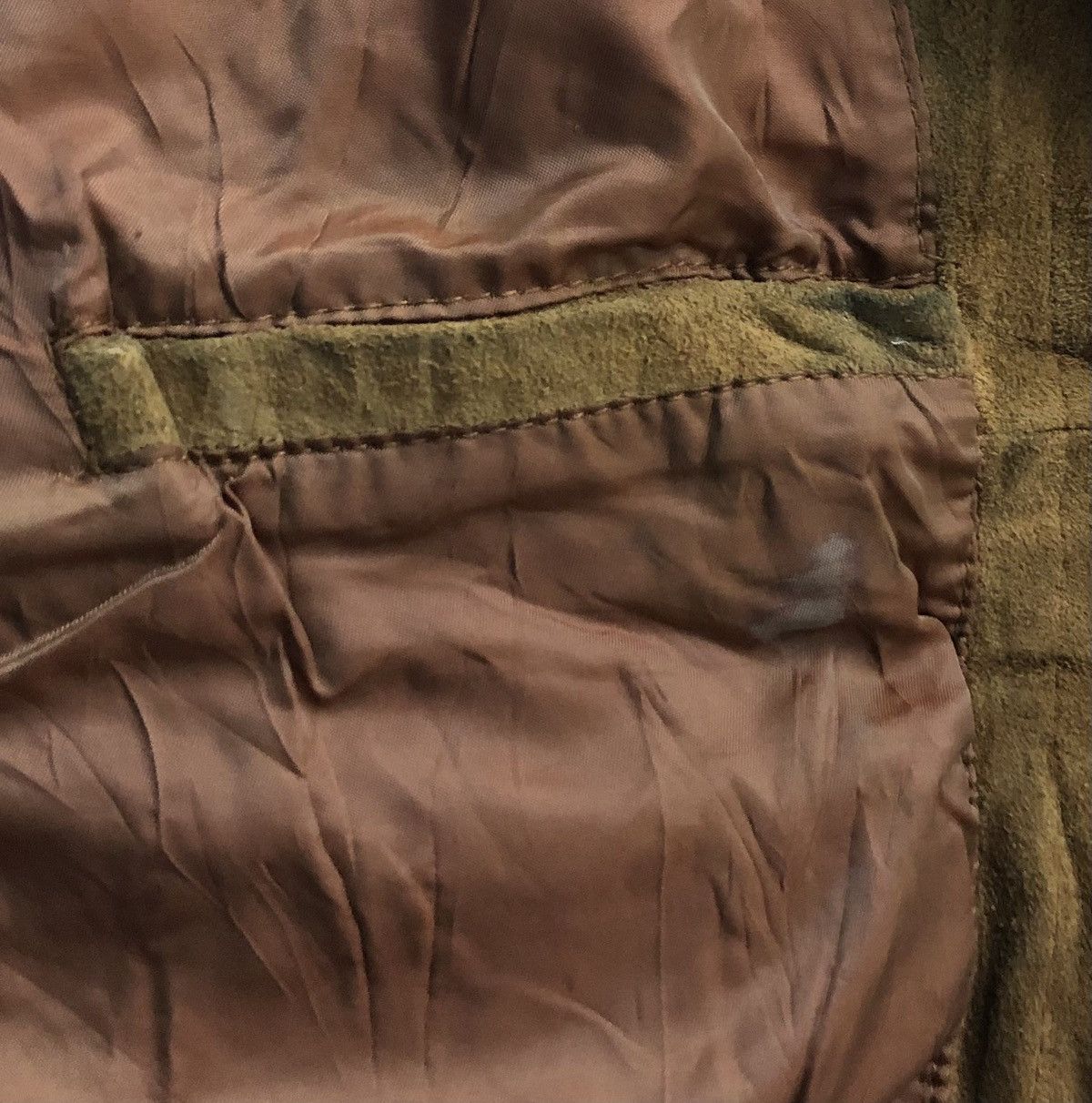 Leather Vintage Suede Jacket with Faux Fur Collar – Gelzone Basic Size US M / EU 48-50 / 2 - 13 Thumbnail