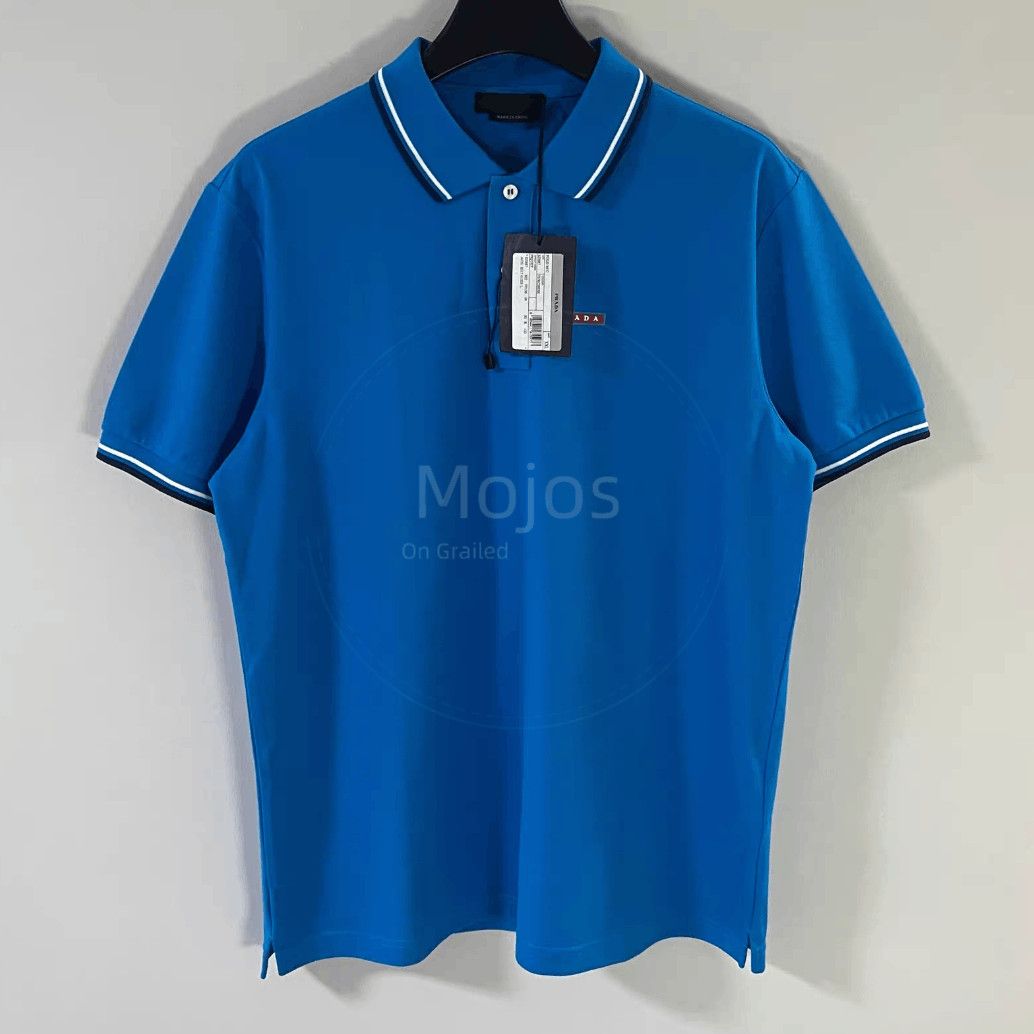 Prada Prada Logo Label White Line Polo-2508 Size US XXL / EU 58 / 5 - 1 Thumbnail