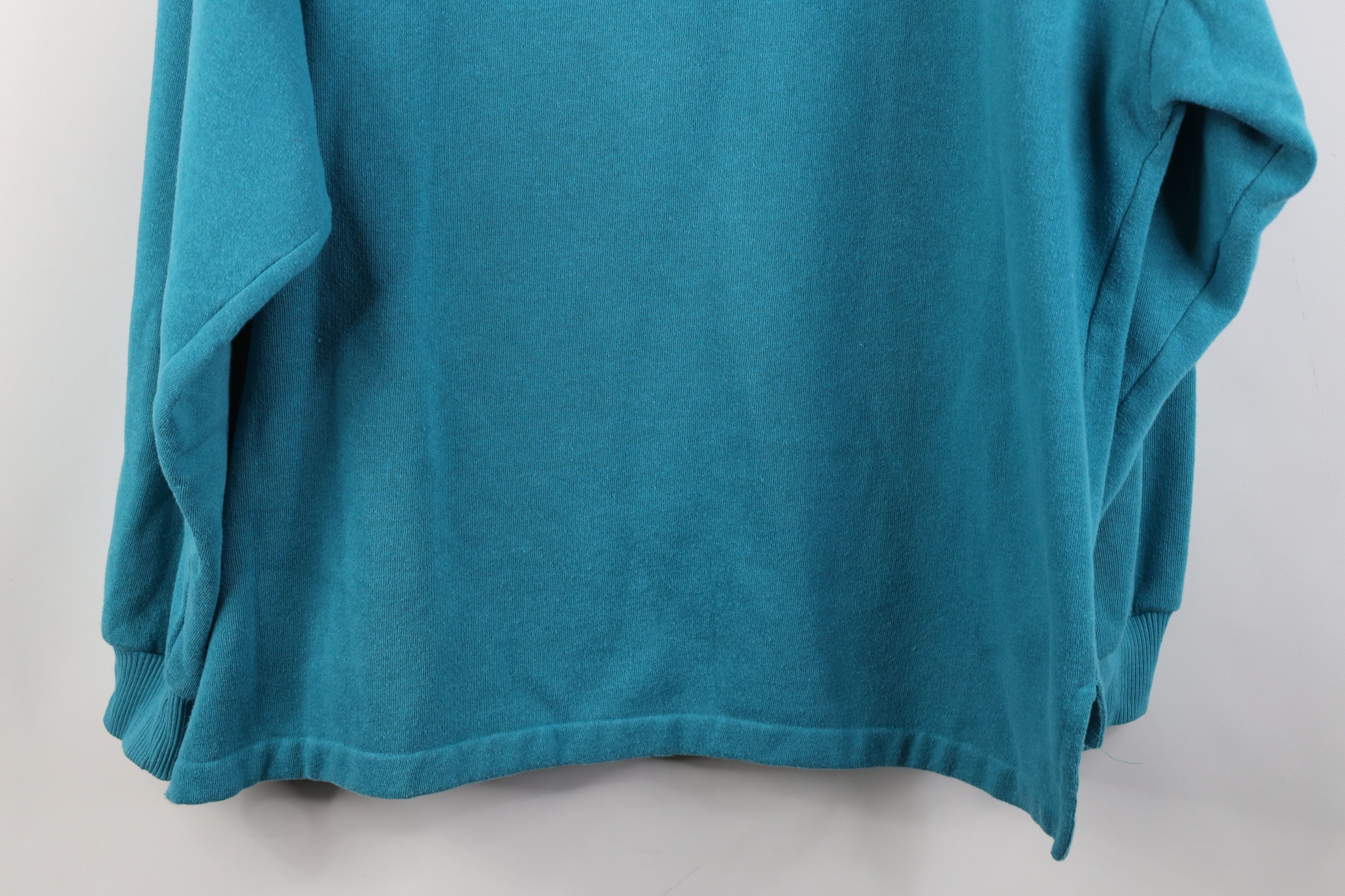 Vintage Vintage 90s Streetwear Blank Boxy Fit Collared Sweatshirt Size L / US 10 / IT 46 - 13 Thumbnail