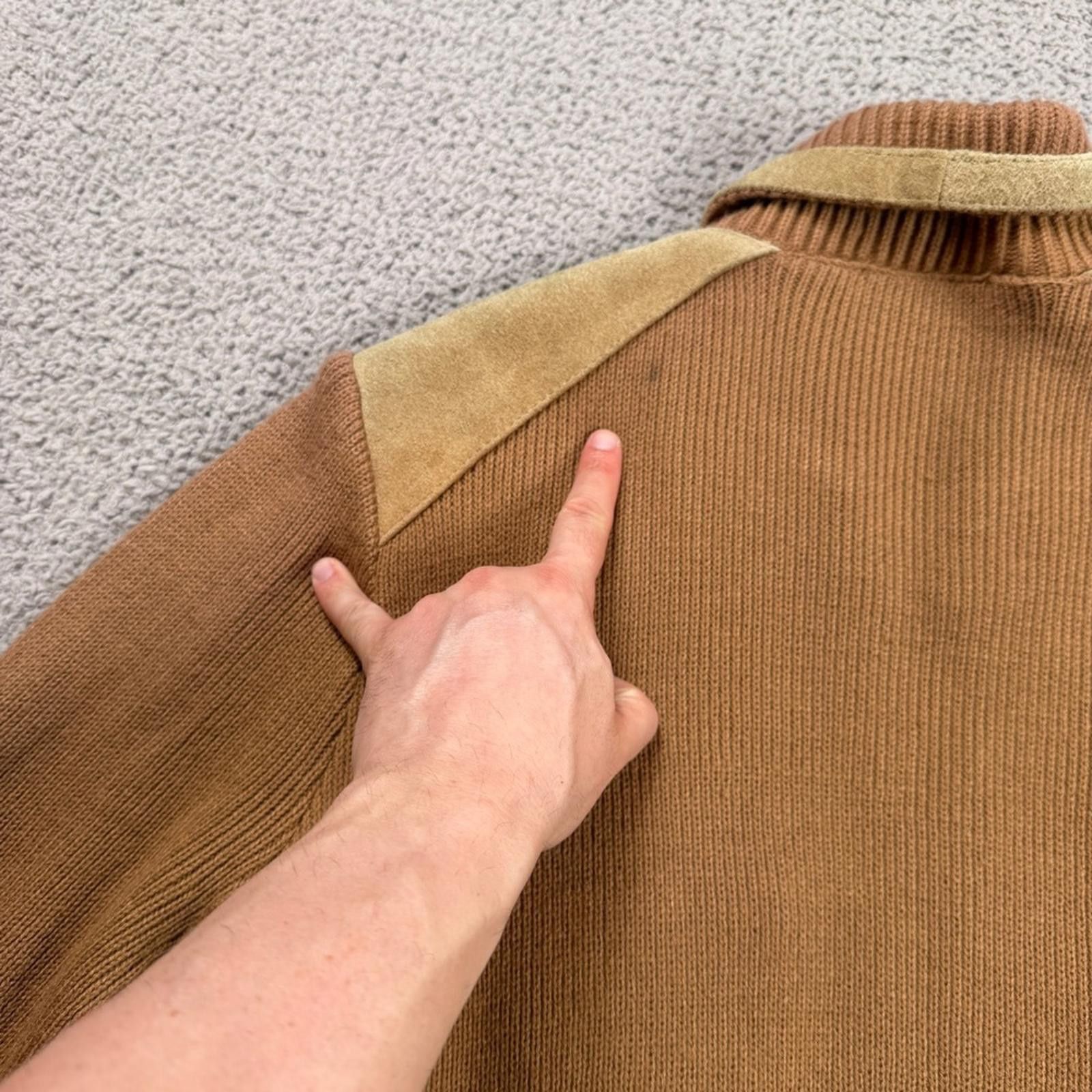 Other Vintage 80s Landmark Mens Genuine Suede Leather Knit Jacket Size US M / EU 48-50 / 2 - 10 Thumbnail
