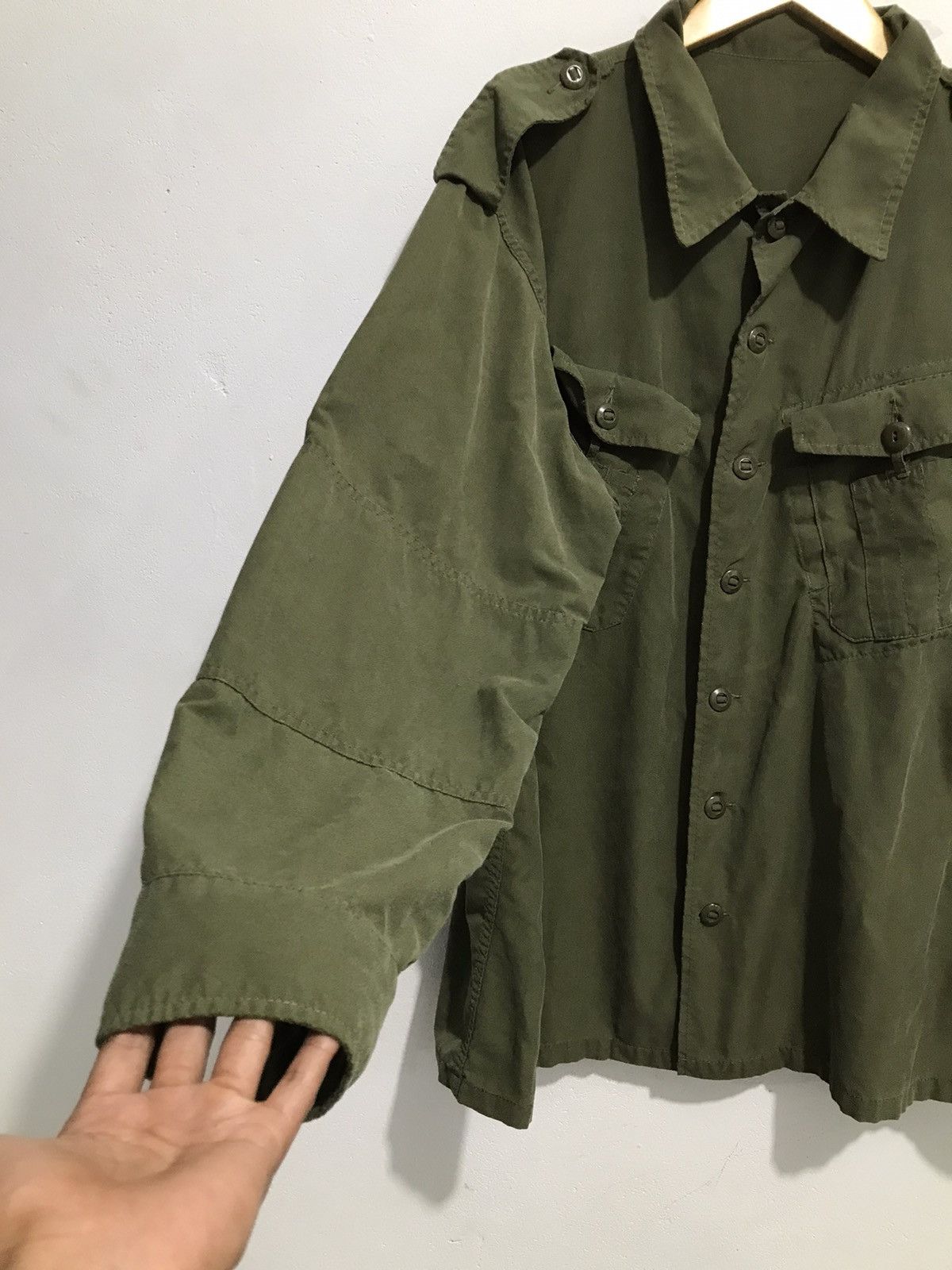 Vintage Vintage 80s Military Jacket Combat Light Weight Size US XL / EU 56 / 4 - 3 Thumbnail